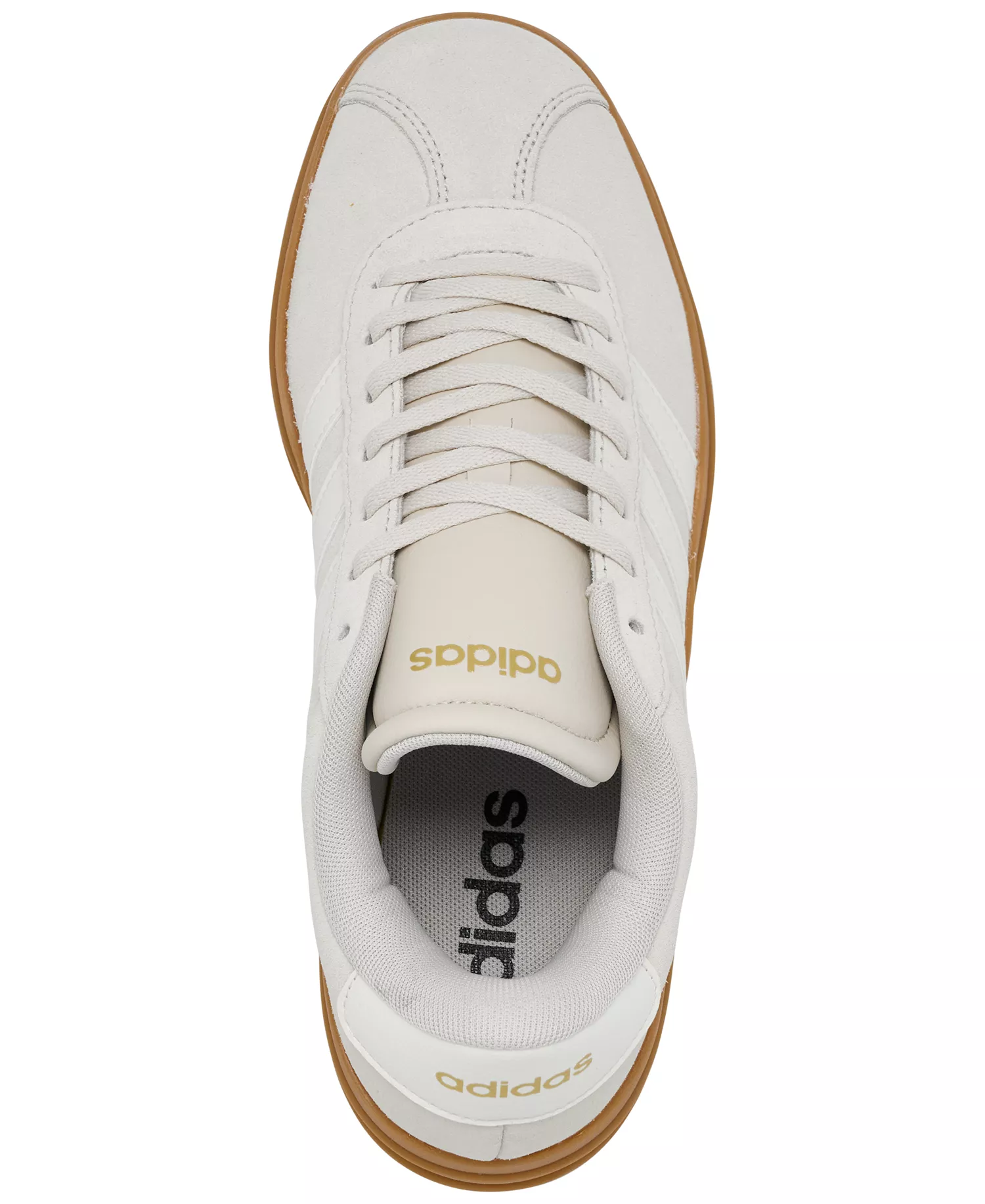 Women's VL Court Bold Platform Casual Sneakers from Finish Line - Alumina, White - 11