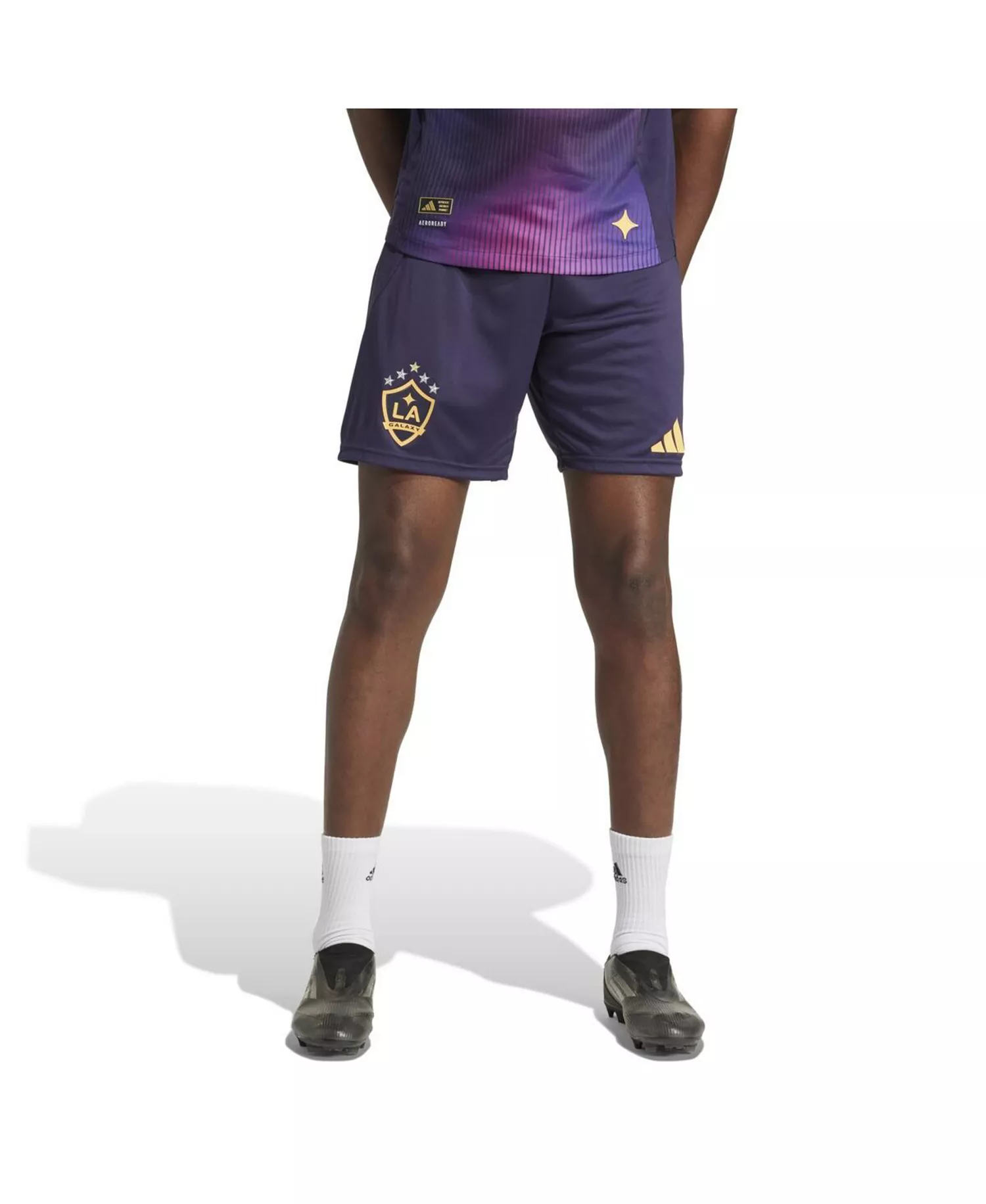 Men's Navy LA Galaxy Away 2025 RIZON Authentic Shorts - Navy - 2XL
