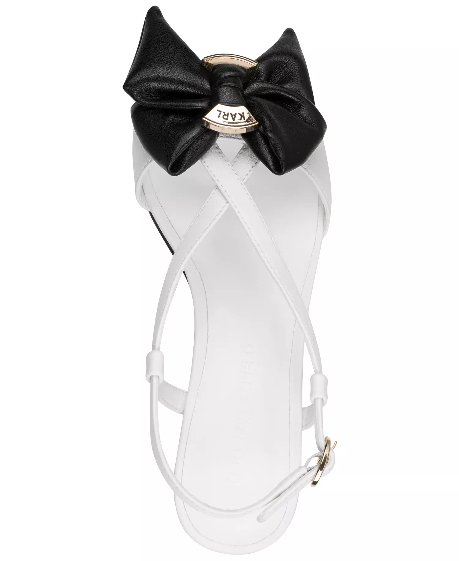 Women's Suttyn Bow Buckle Sandals - Bright White/Black - 10