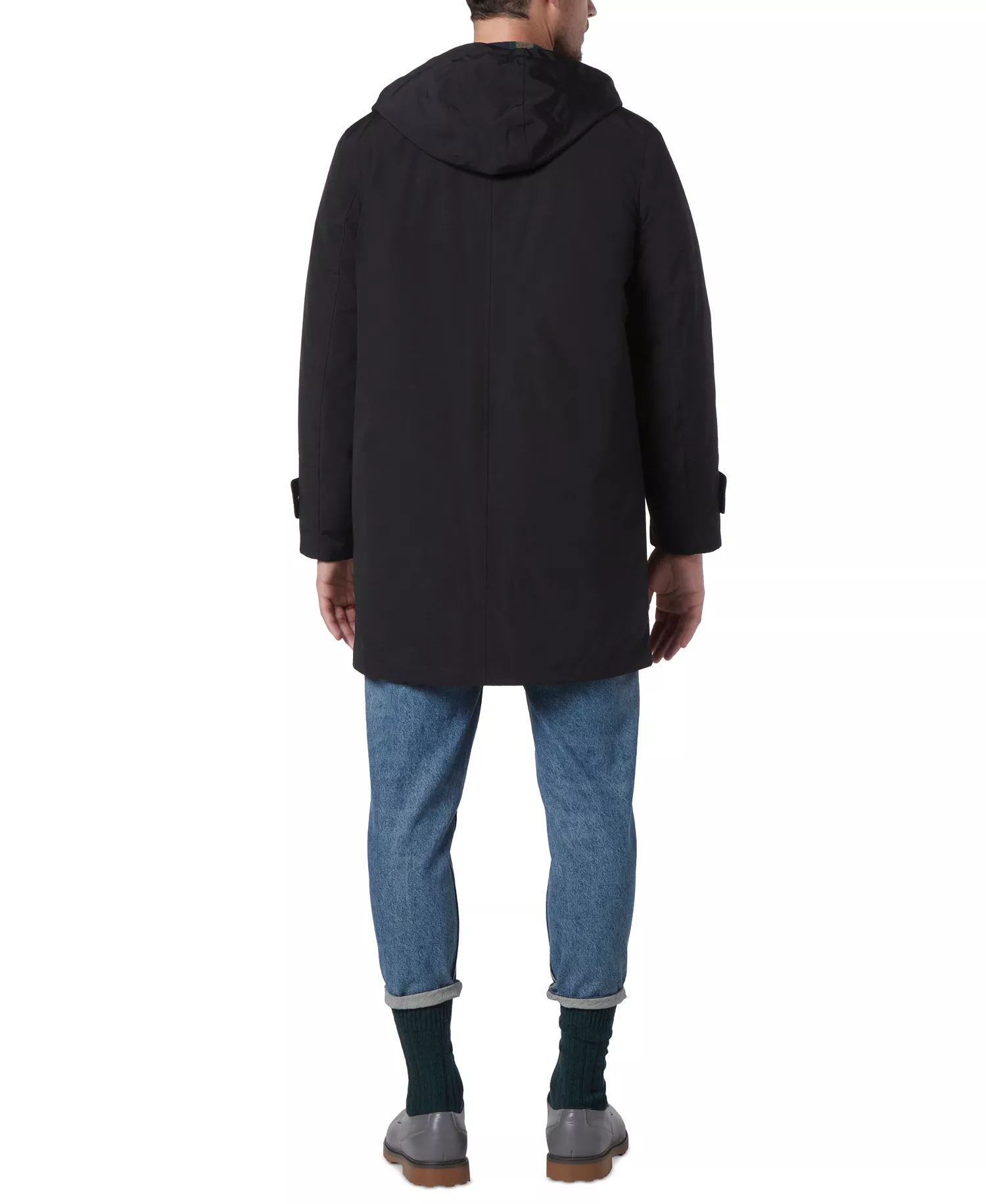 Men's Tucker Oxford Parka with Removable Quilted Liner - Black - M