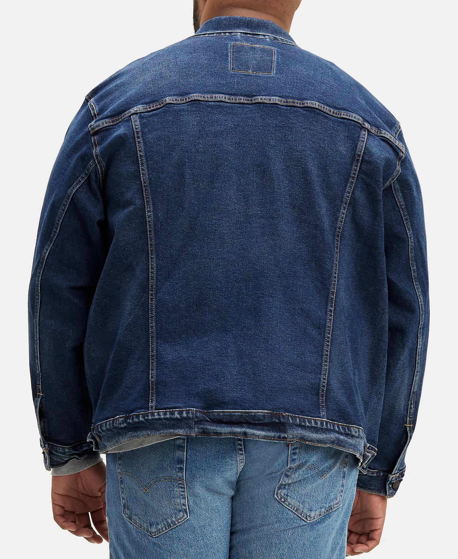Men's Big & Tall Stretch Denim Trucker Jacket - Colusa - 2XLT