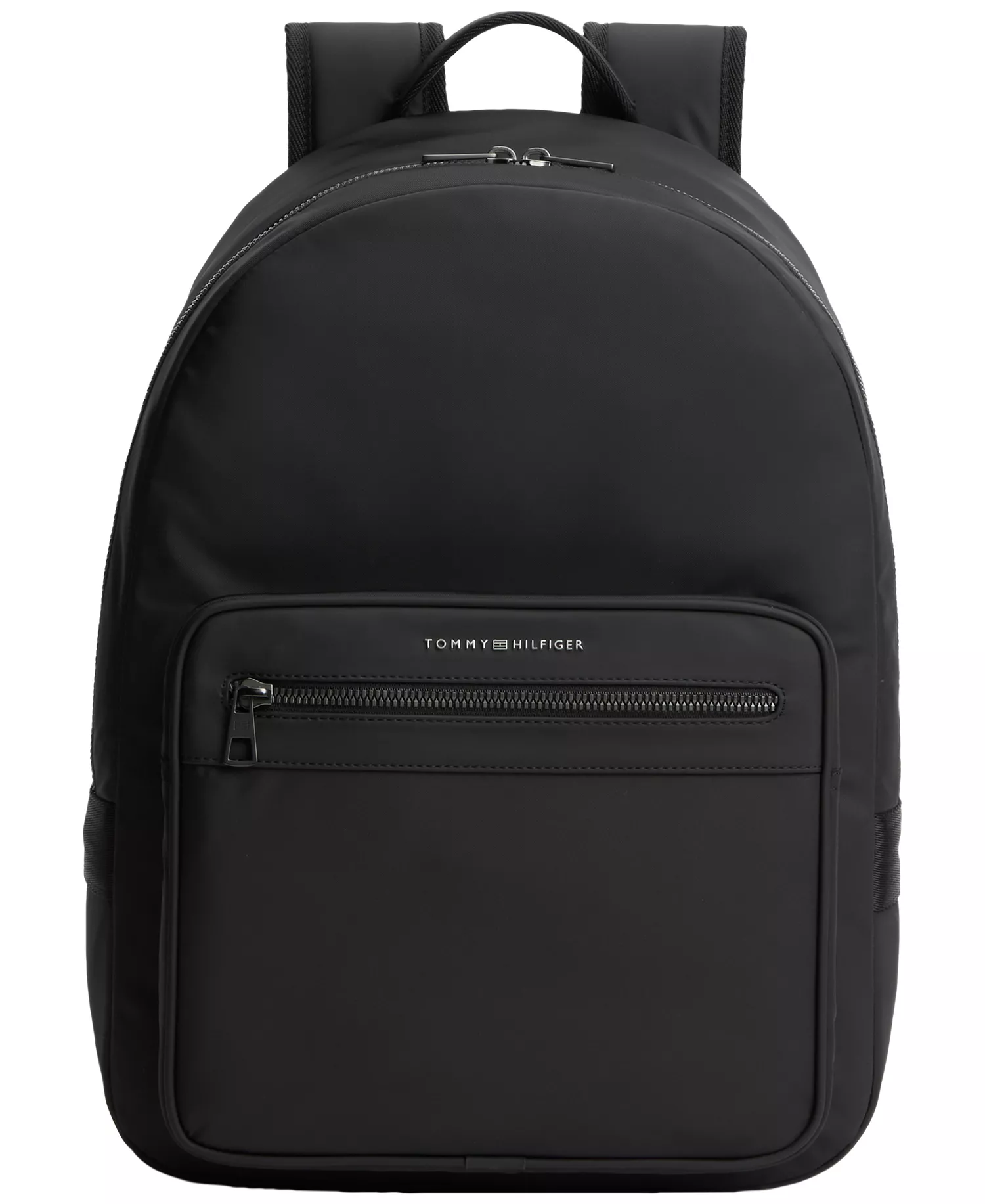 Men's Zippered Backpack - Black - No Size
