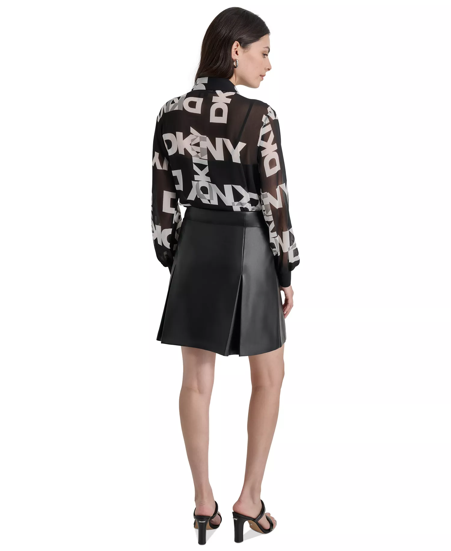 Women's Logo Long-Sleeve Shirt - Blk/ivory - L