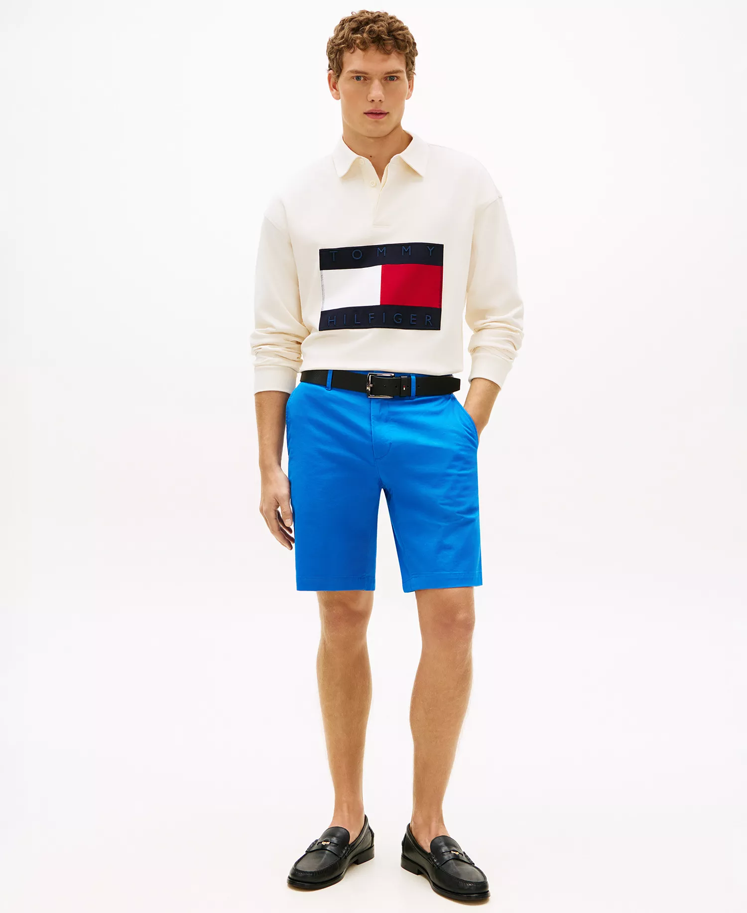 Men's 9.5" Denton Essential Regular-Fit Shorts - Blue Orbit - 28