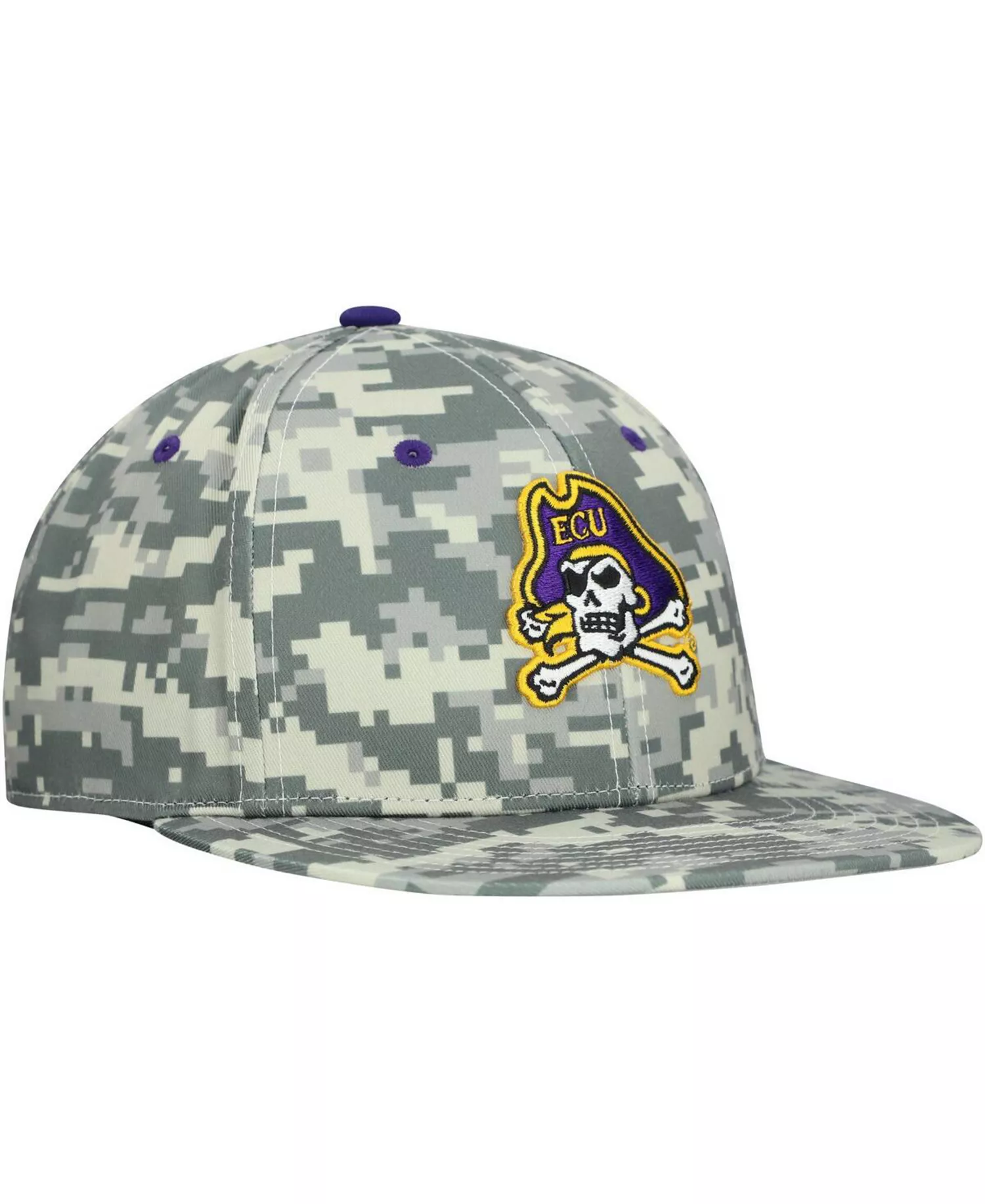 Men's Camo ECU Pirates On Field Fitted Hat - Camo - M/L
