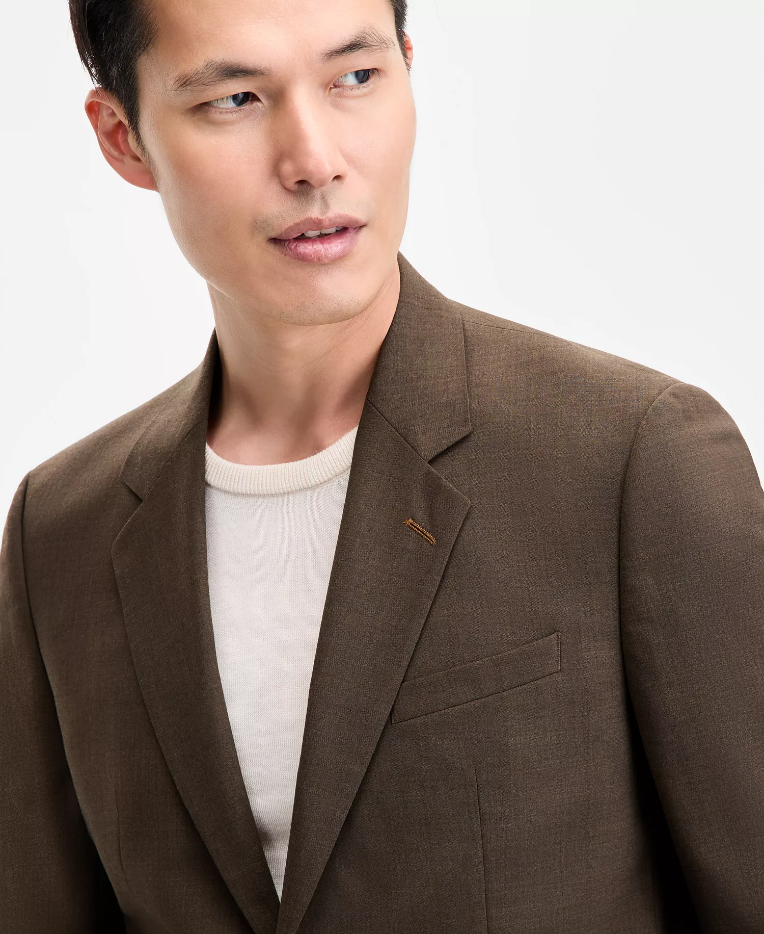 Men's Modern-Fit Solid Suit Jacket - Brown - 36R