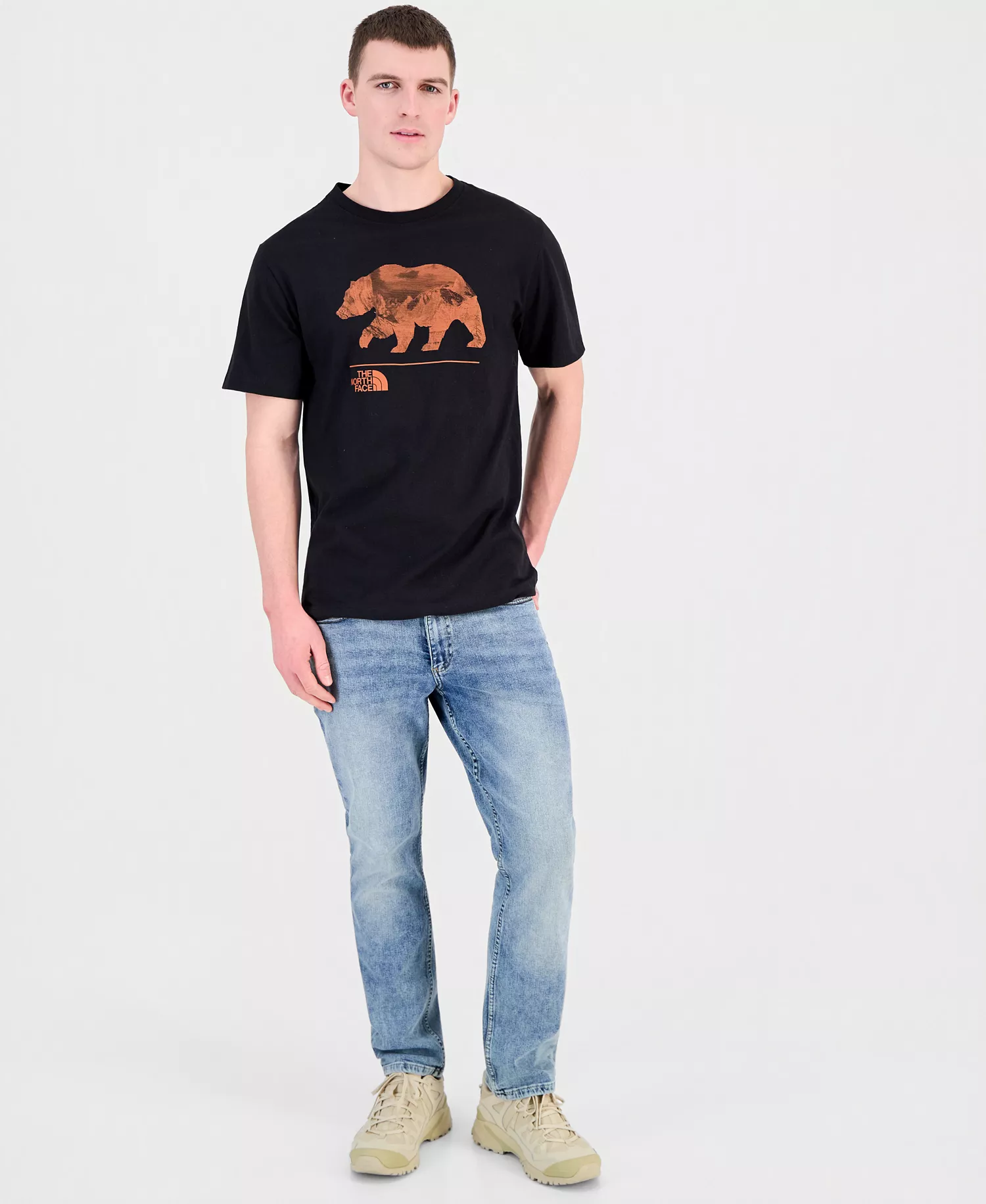 Men's Evolution MTN Bear Short Sleeve Tee - TNF Black - 2XL