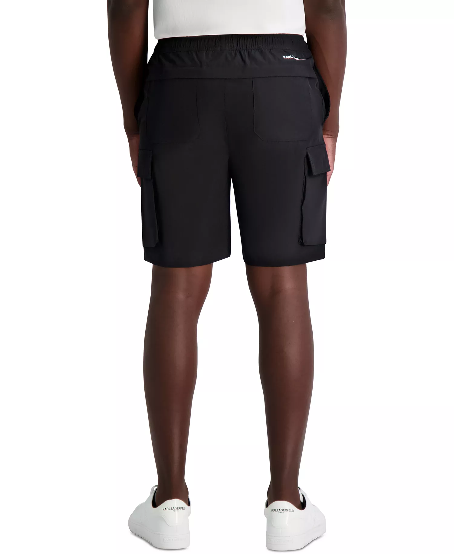 Men's Drawstring 8.5" Cargo Shorts - Black - 2XL