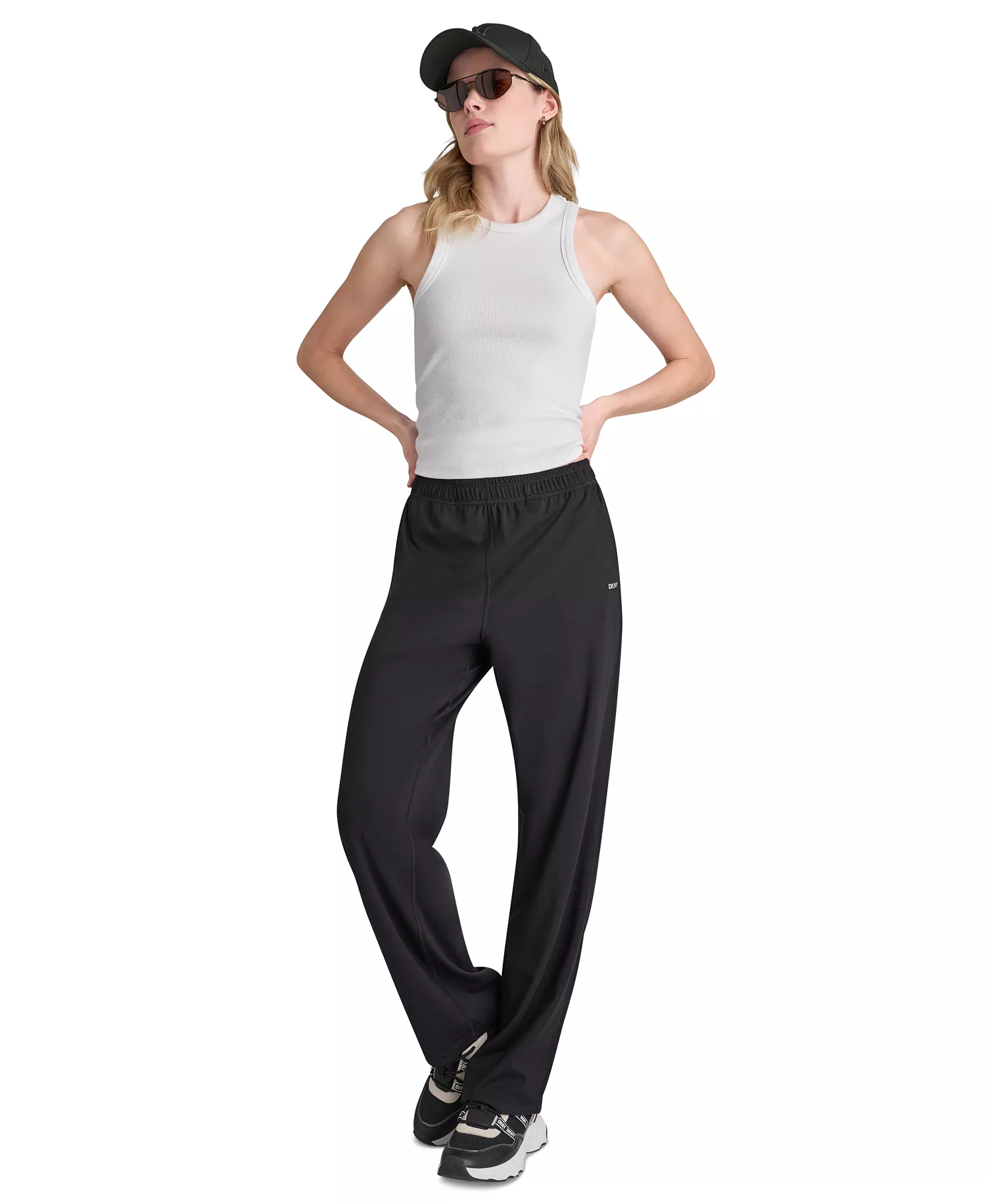 Women's Balance Compression Mid-Rise Straight Leg Pants - Black - L