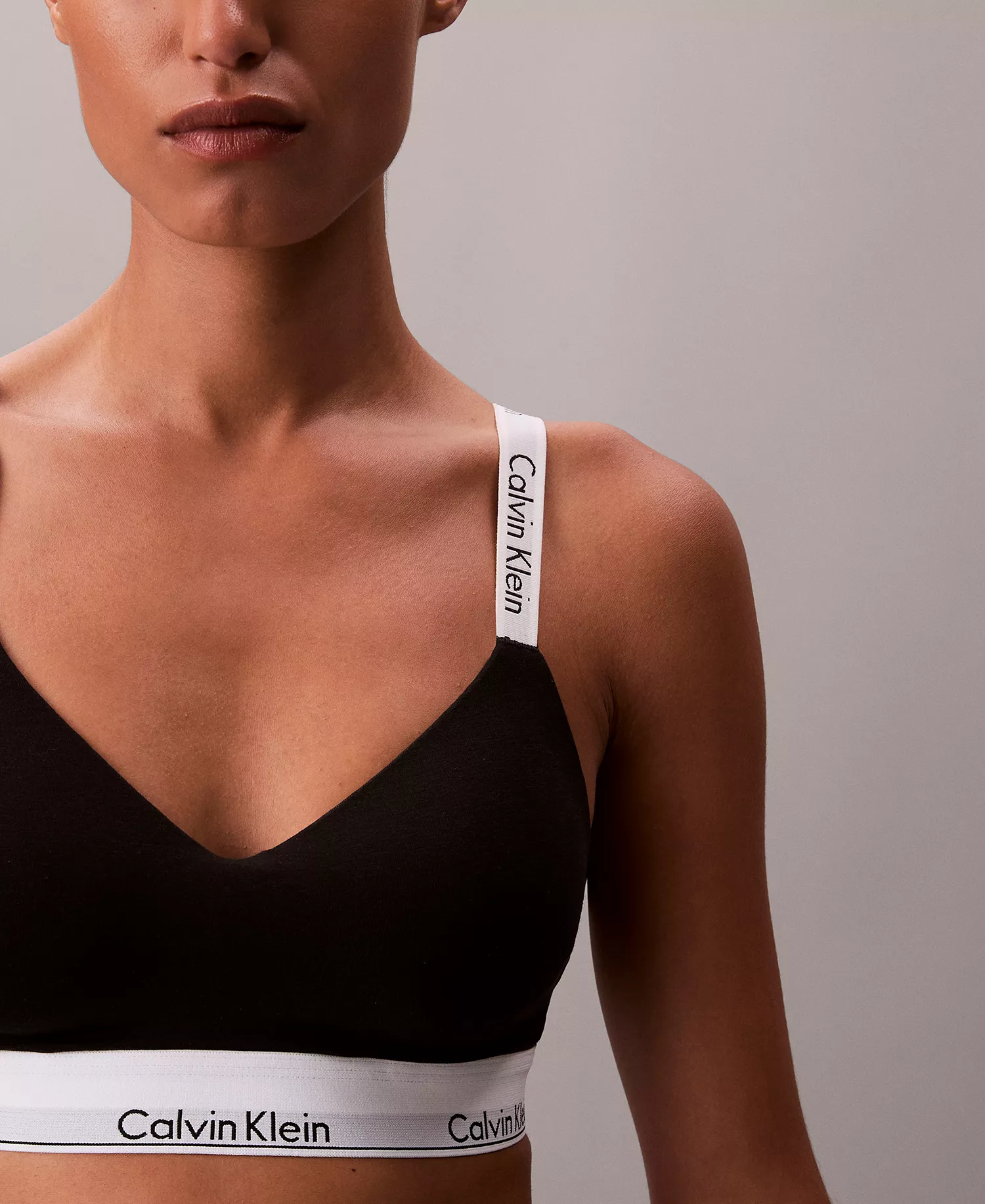 Women's Icon Cotton Lightly Lined Full Coverage Bralette QF8504 - Black - L