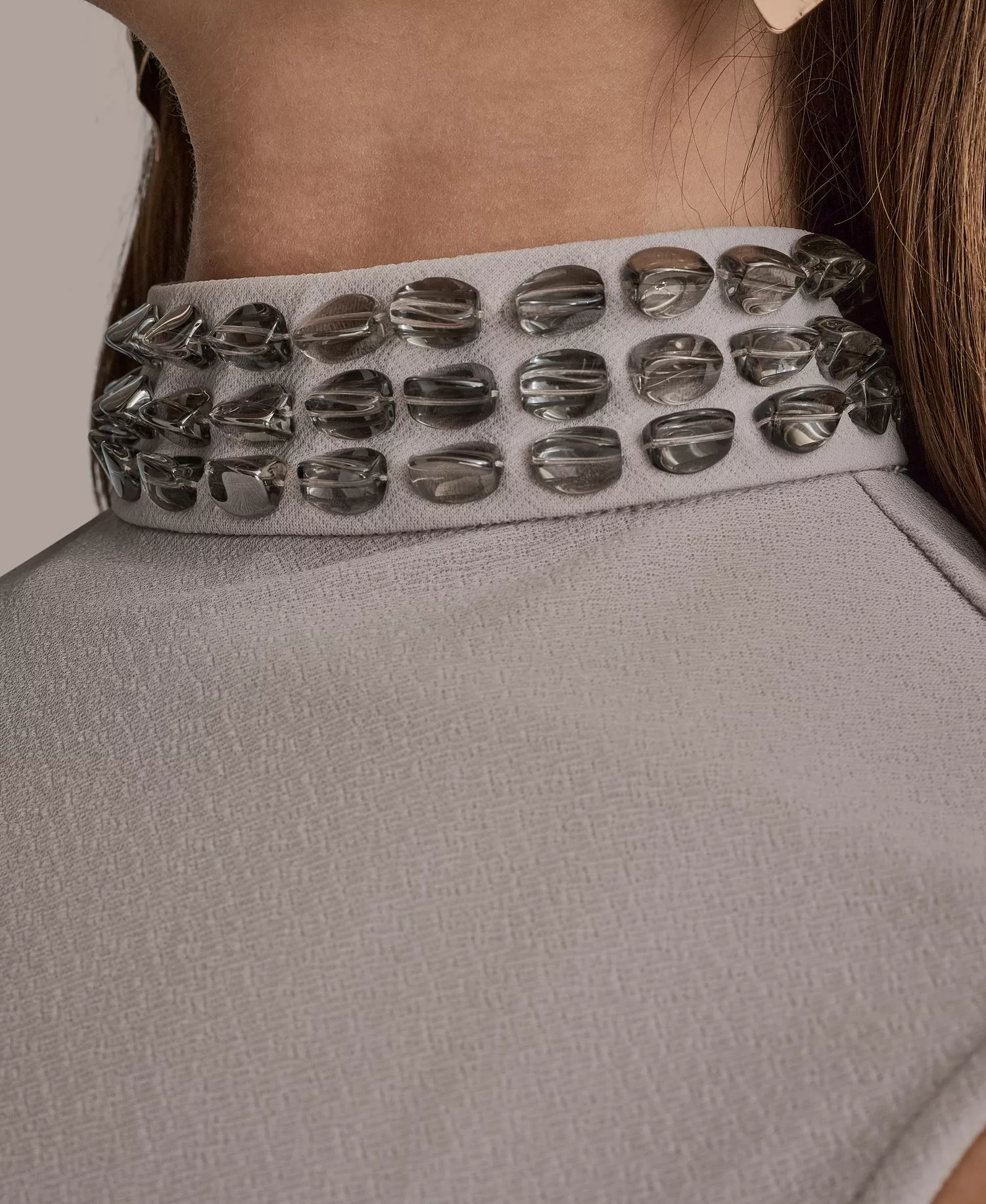 Women's Embellished Sleeveless Top - Vapor - L