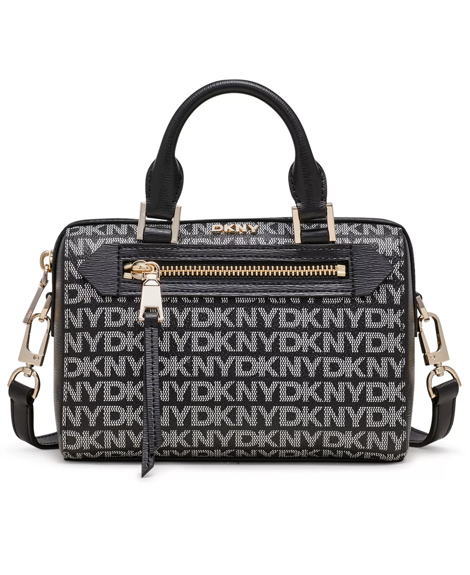 Bryant Ave Mini Logo Duffle Satchel - Black Logo/ Black - NO SIZE