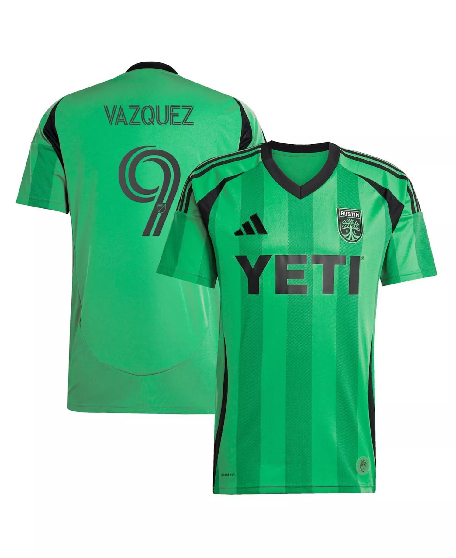 Men's Brandon Vazquez Green Austin FC 2025 The Heartbeat Kit Replica Player Jersey - Green - 2XL