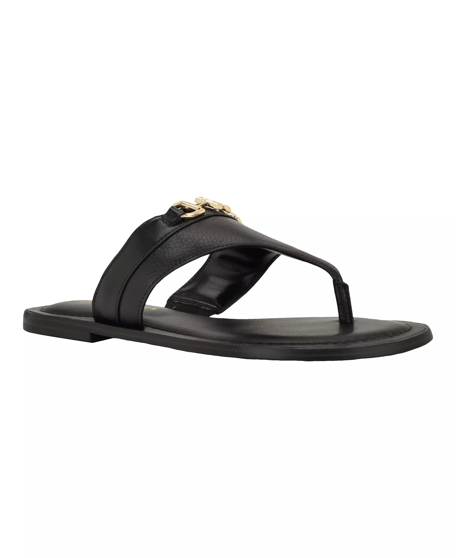 Women's Goldiea Flat Ornamented Sandal - Black - 10M