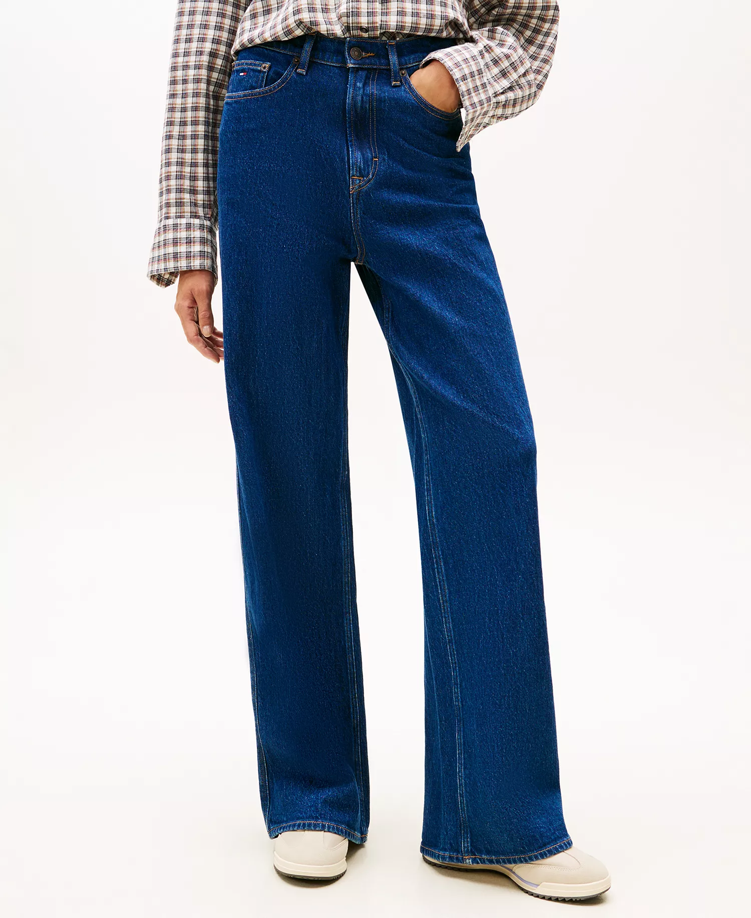 Women's Claire High-Rise Wide Leg Jeans - Denim Dark - 24x30