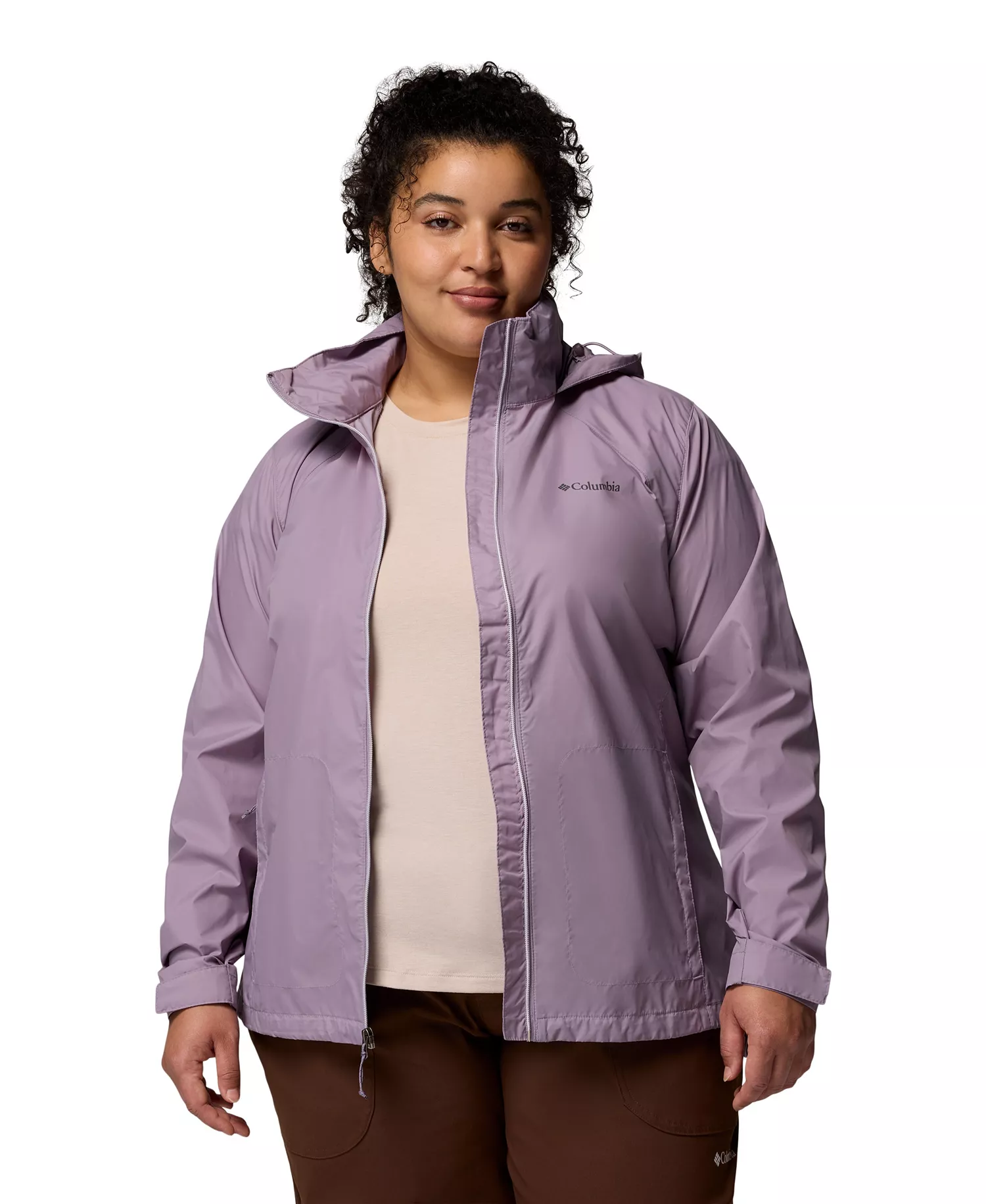 Plus Switchback IV Lightweight Rain Shell Jacket - Shale Purple - 1X