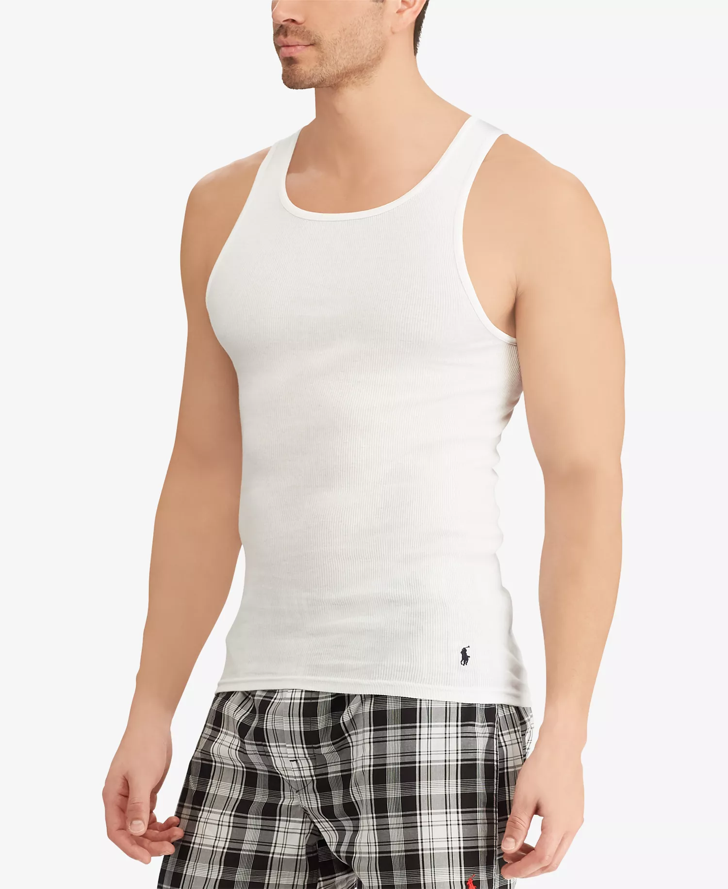 Men's 5-Pack Cotton Undershirt Tank Tops - White Pack - 2XL