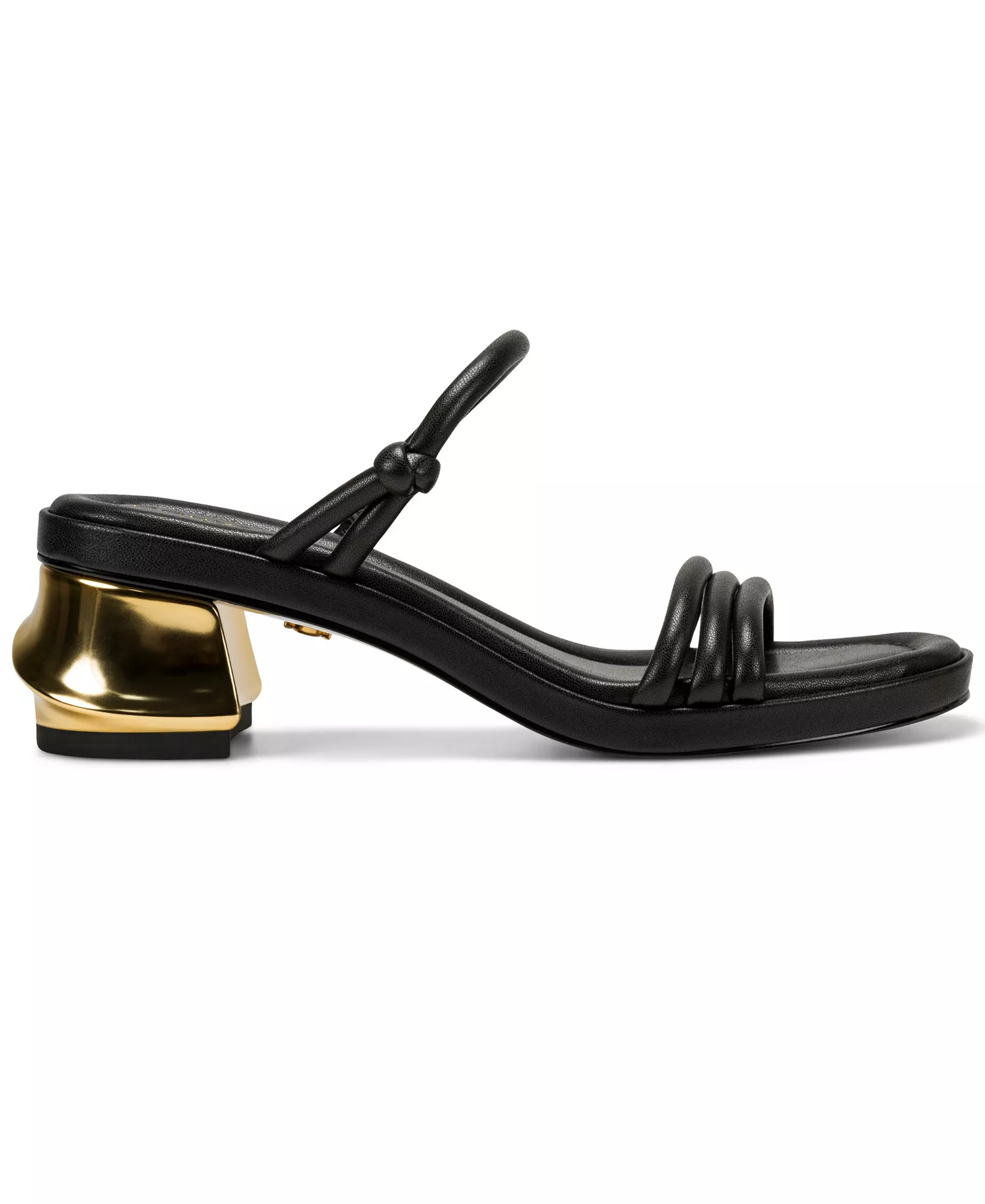 Women's Tafeta Multi Band Heeled Sandals - Black - 10