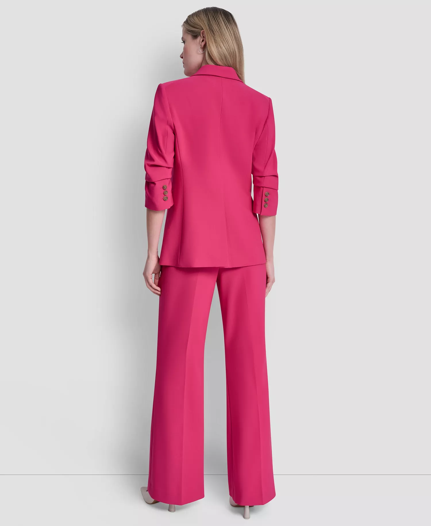 Women's Tech Tailoring Essex Ankle Trousers and Tech Tailoring 1-Button Blazer - Hot Pink - 0