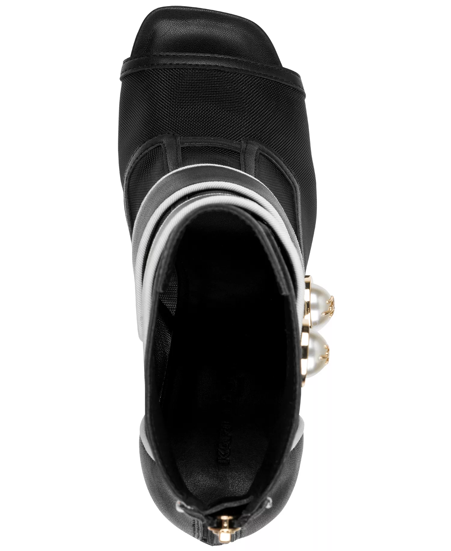 Women's Delainey Zipper Bootie - Black/Bright White - 6