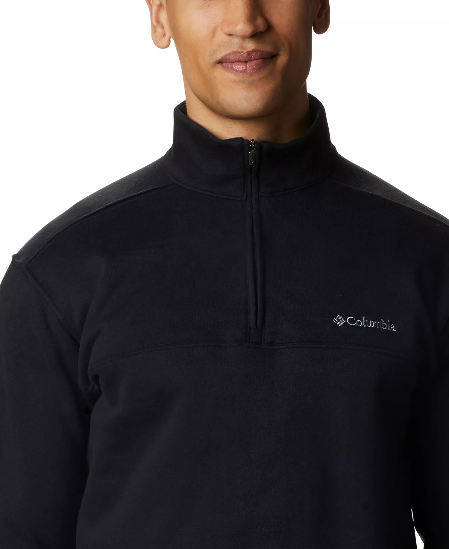 Men's Hart Mountain II Quarter-Zip Fleece Sweatshirt  - Black - L