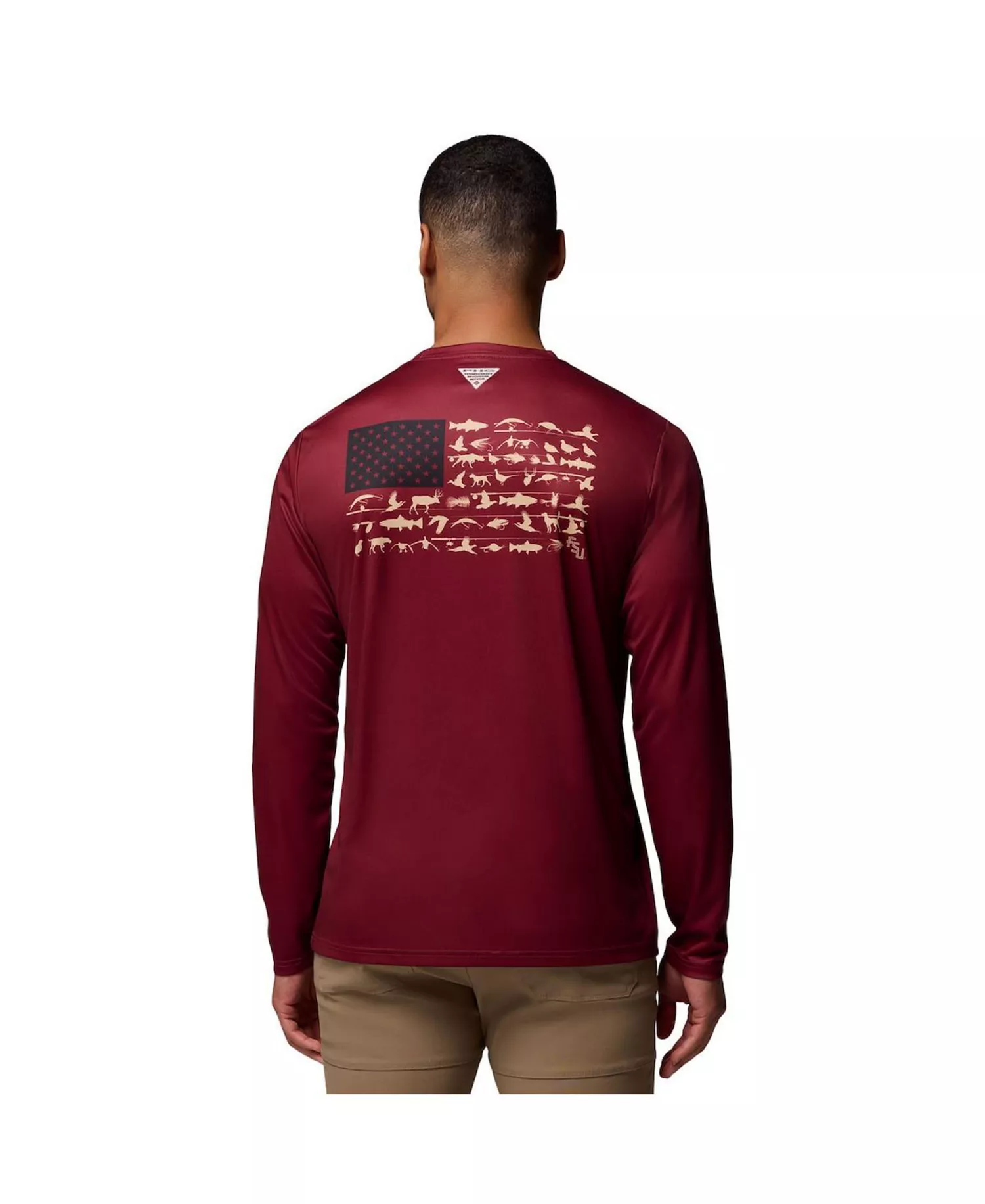 Men's Garnet Florida State Seminoles PHG Terminal Shot 3-Hit Long Sleeve T-Shirt - Garnet - L