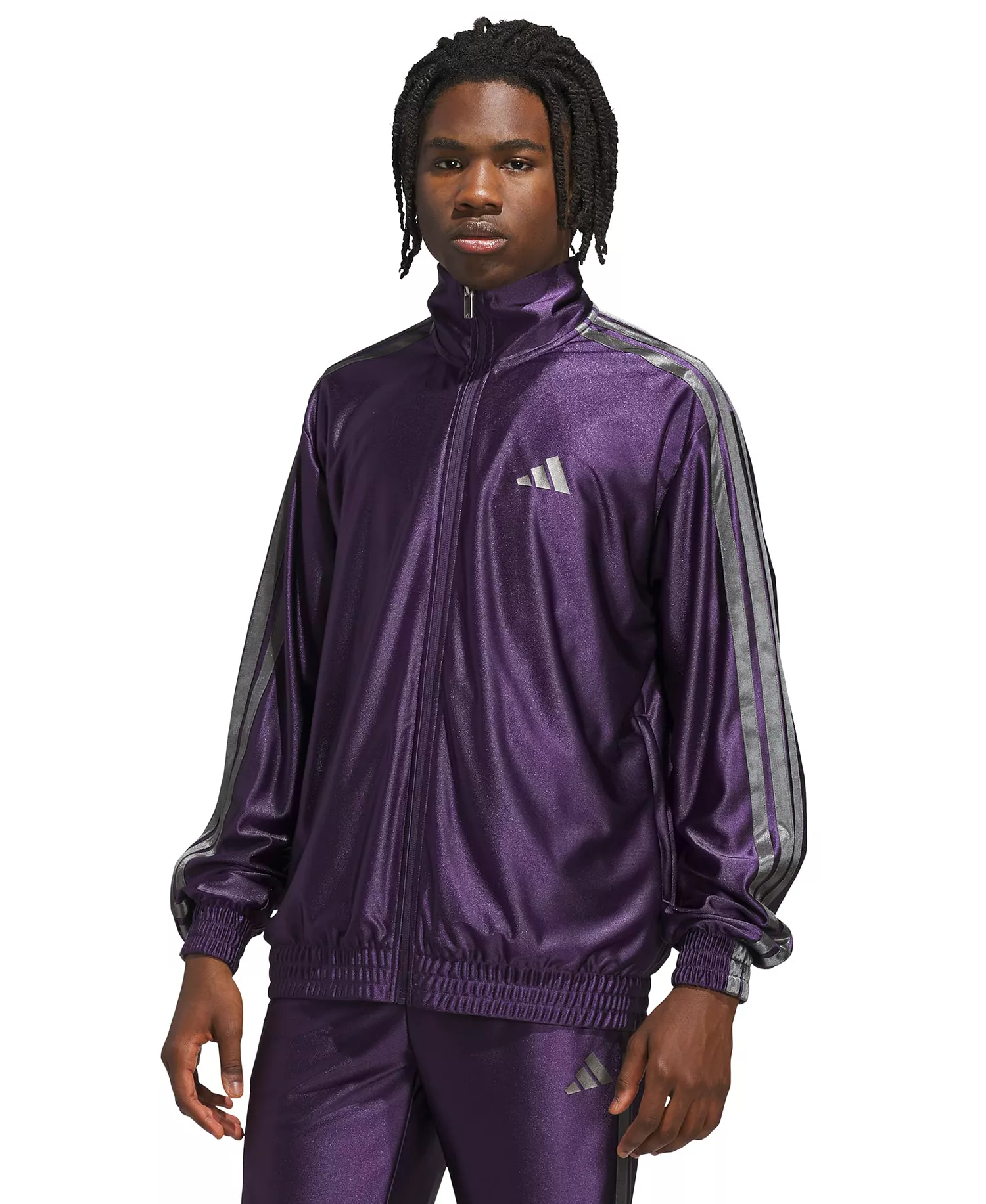 Men's Shine Long-Sleeve Track Jacket - Aurora Plum - 2XL