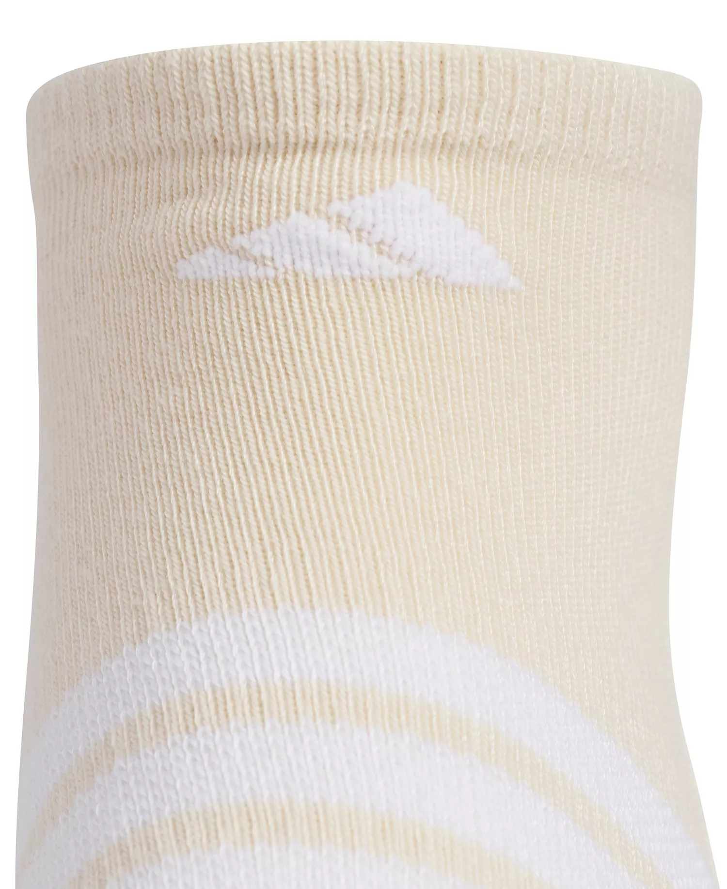 Women's Athletic Cushioned Stripe Socks, 3-Pack - Crystal Linen Beige/white/chalky Brown - ONE SIZE