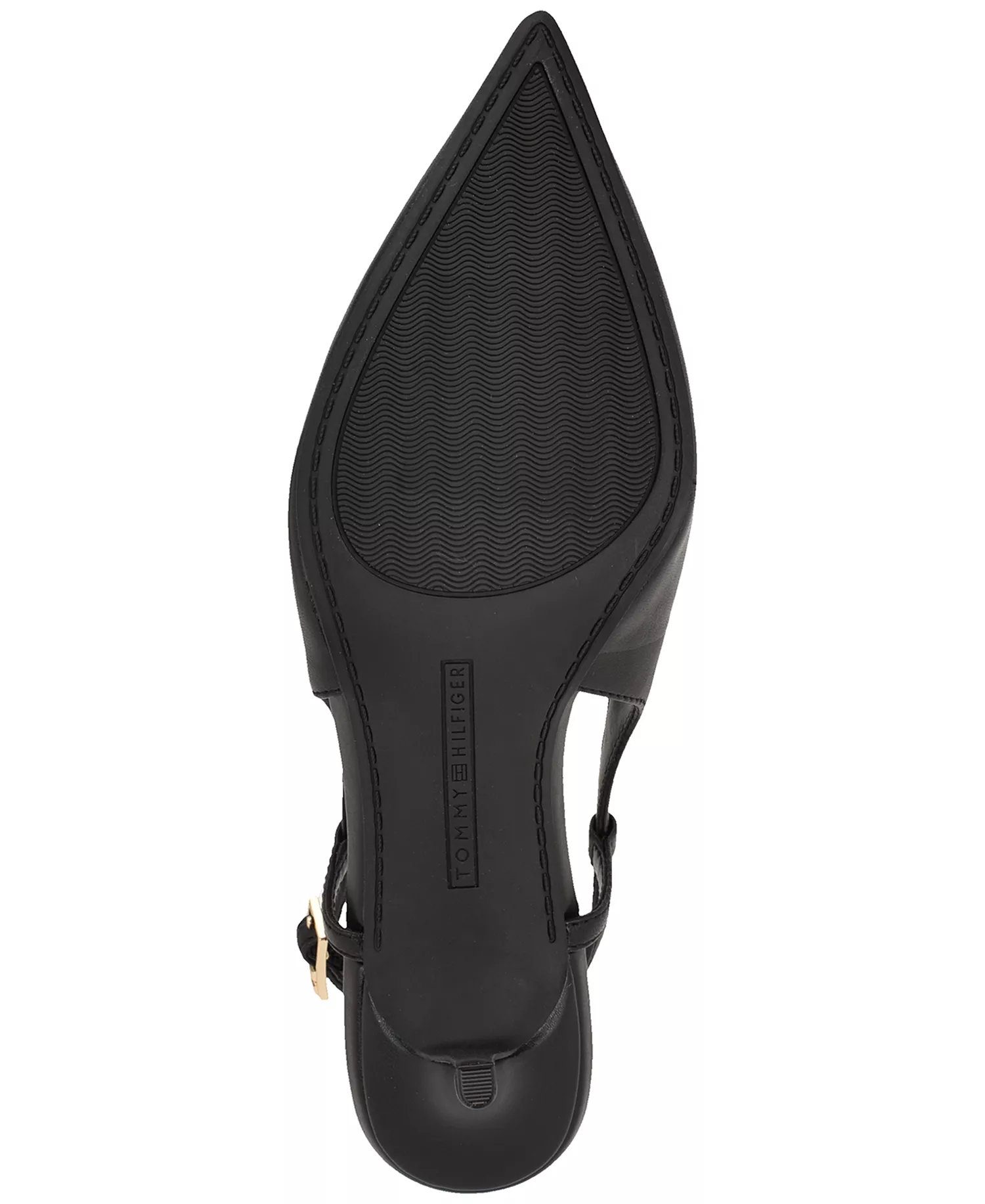 Women's Cerizza Pointed Toe Slingback Pumps - Black Leather - 10M