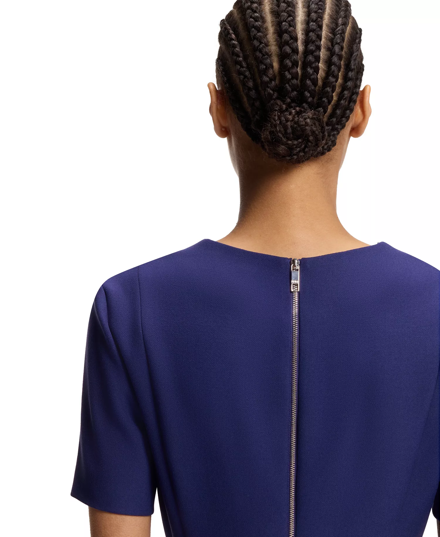 Women's Stretch Fabric Slim-Fit Business Dress - Open White - 0