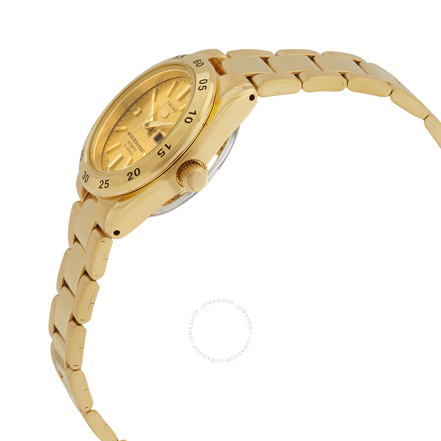 Seiko 5 Sports Automatic Gold Dial Ladies Watch