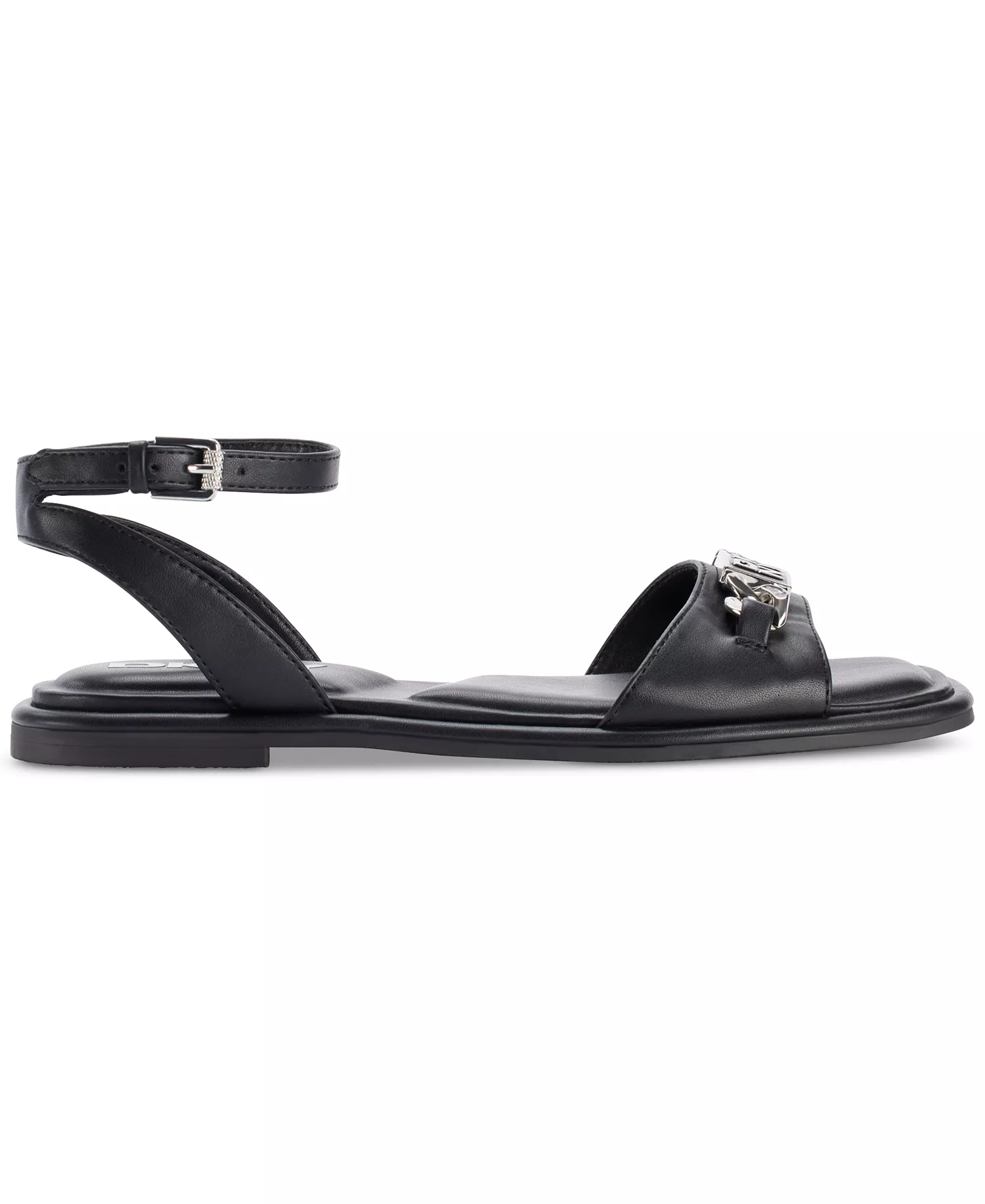 Women's Bacliff Ankle Strap Flats - Black - 6M
