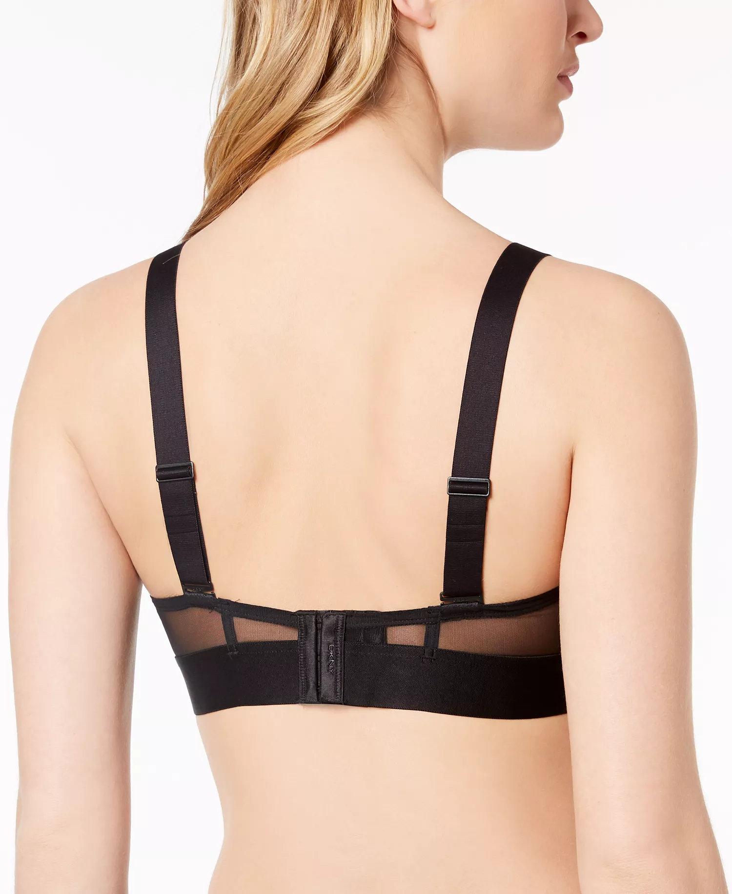 Women's Sheers Strapless Mesh Bra DK4939 - Black - 32 - A