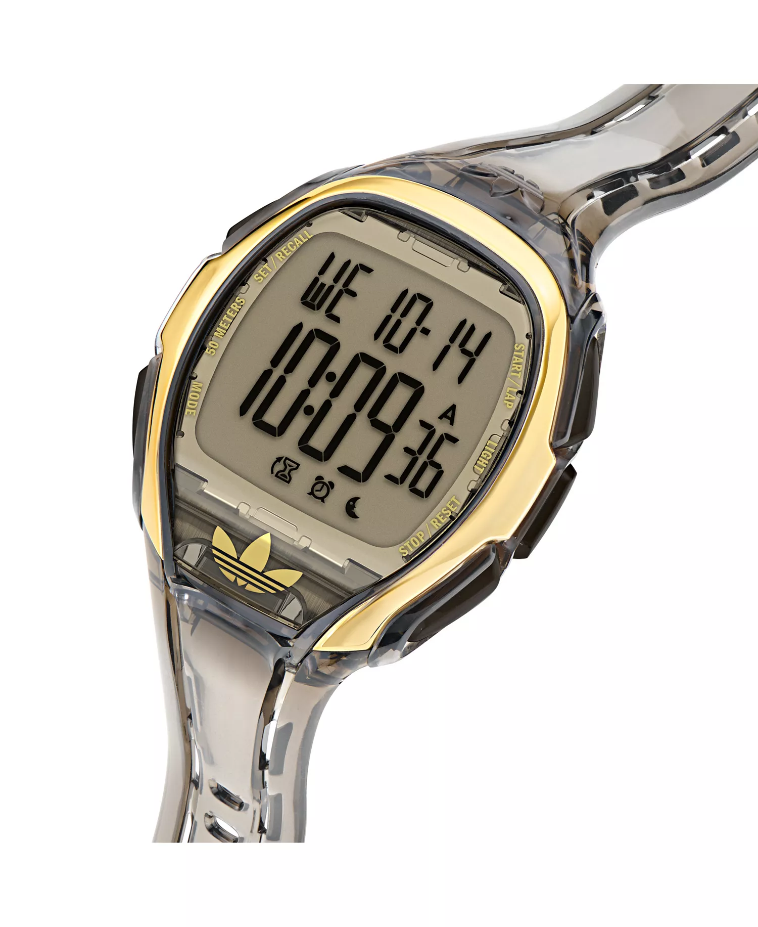 Unisex Analog Black Resin Watch, 45mm - Black - No Size