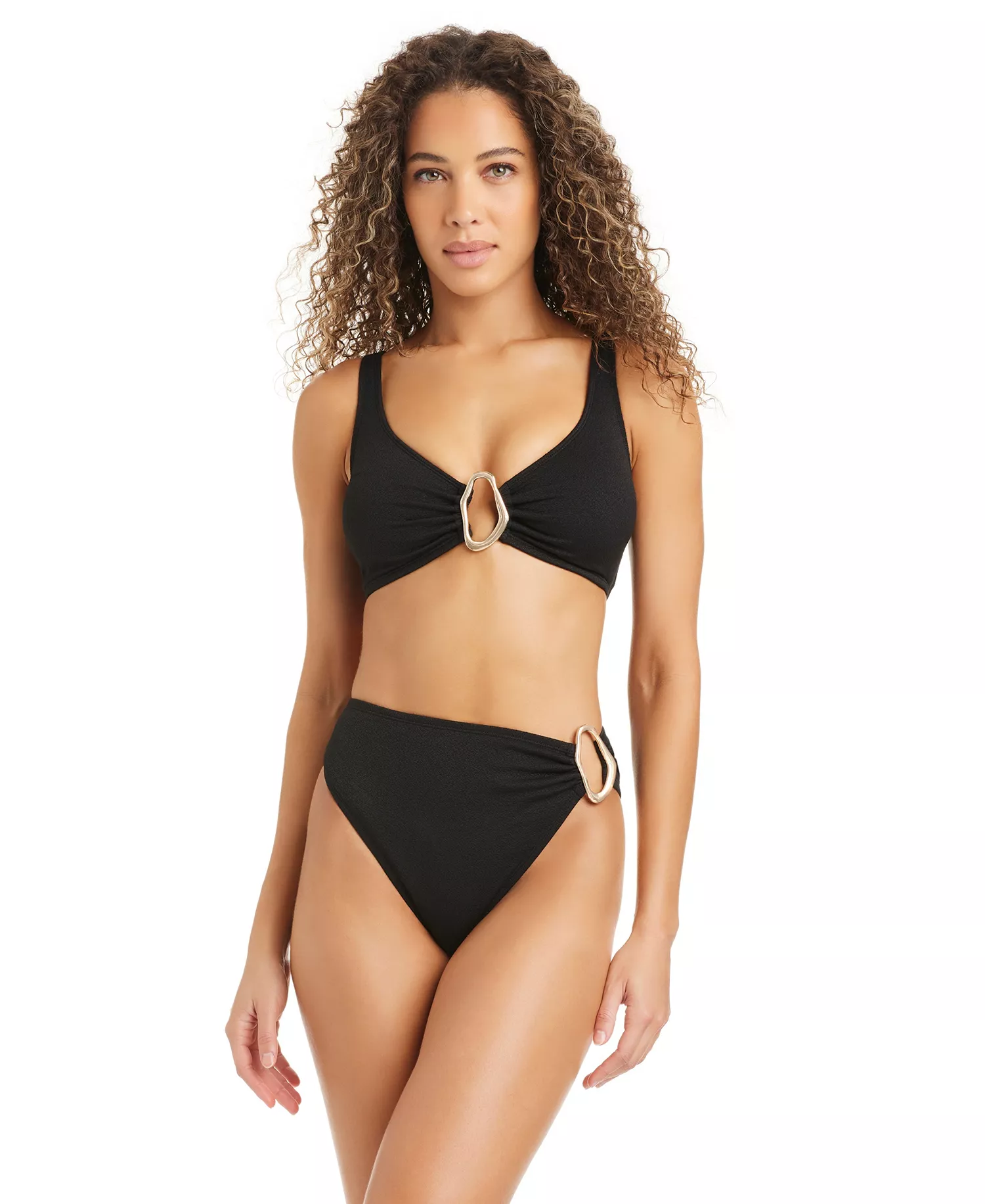 Women's Center Of Attention Over-The-Shoulder Bralette, Macy's Exclusive - Black - L