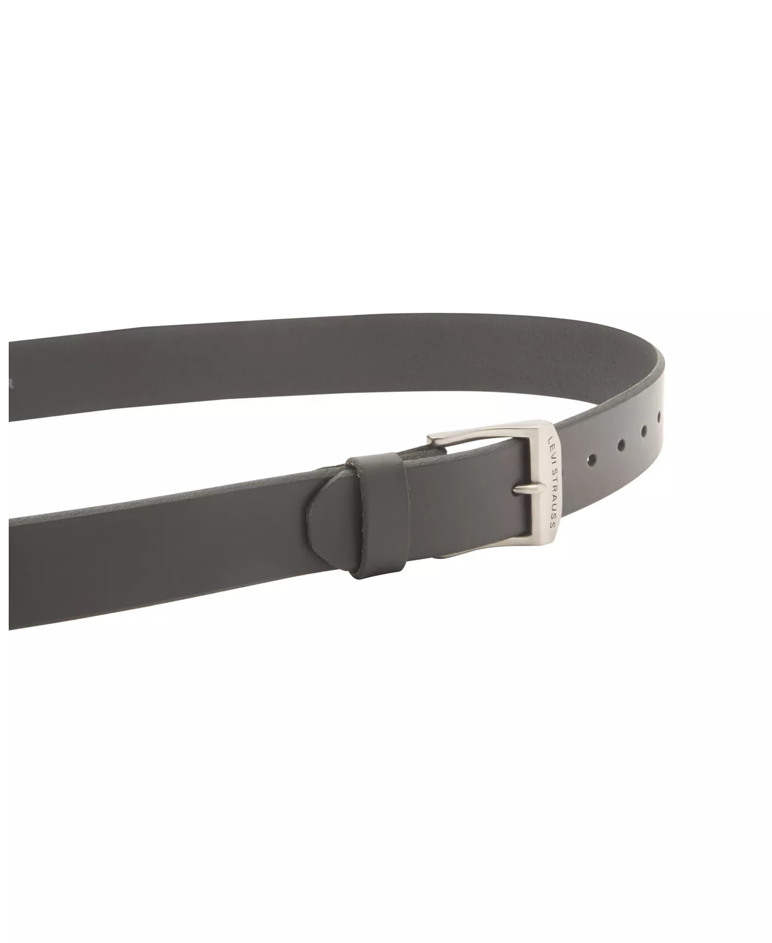 Big-Tall Casual Leather Men's Belt - Black - 46