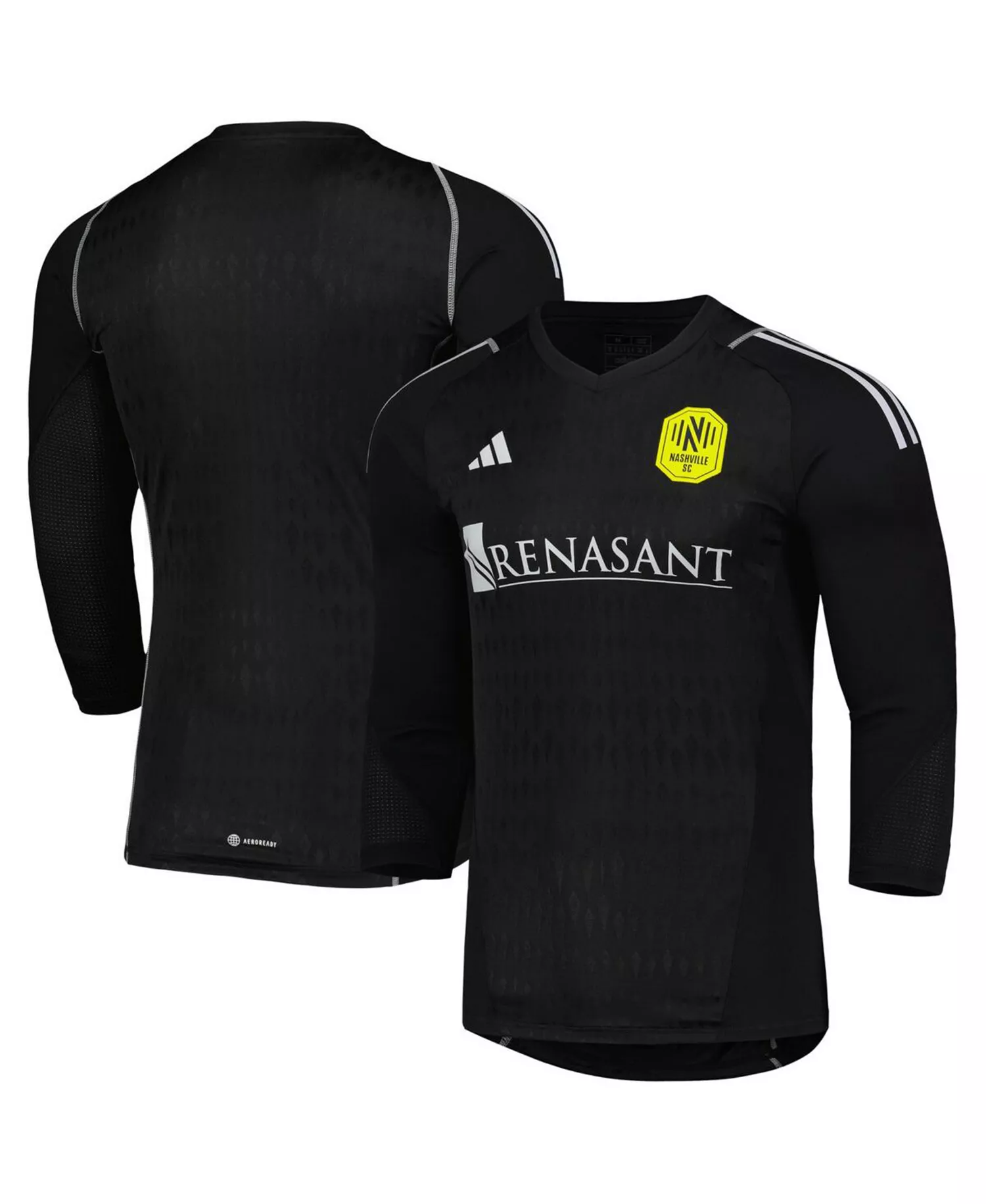 Men's Black Nashville SC 2023 Goalkeeper Long Sleeve Replica Jersey - Black - L