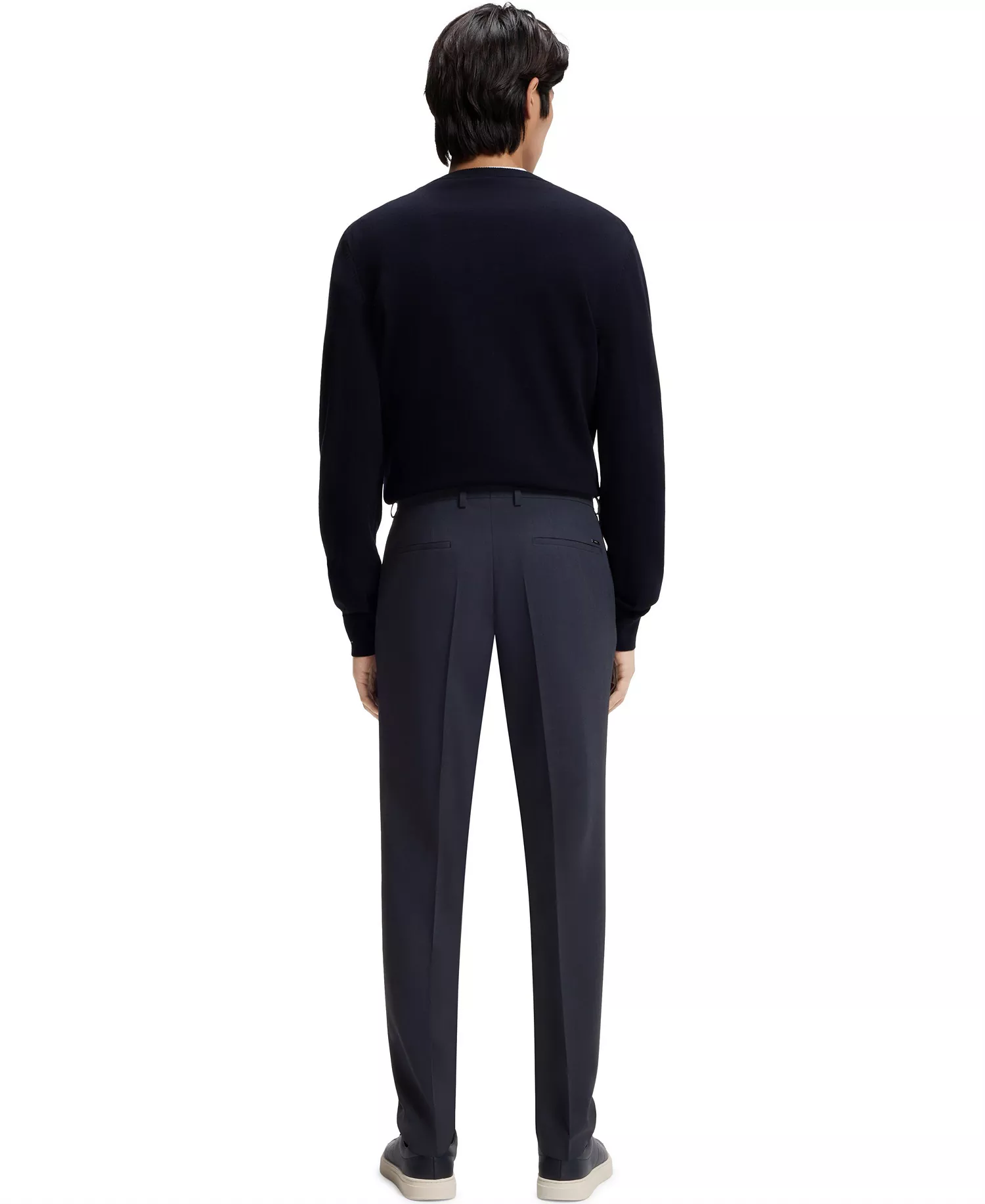 Men's Washable Stretch Fabric Slim-Fit Pants - Open Blue - 30R