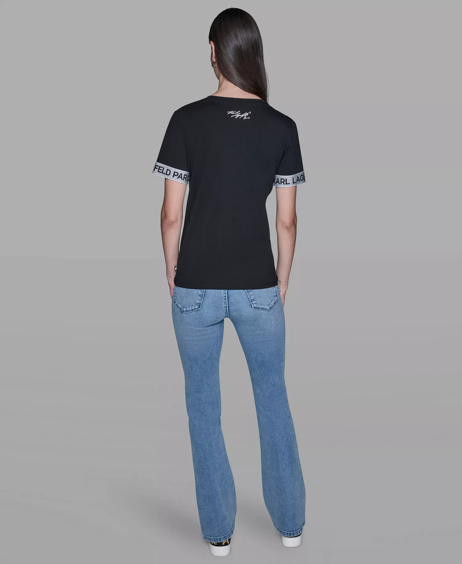 Women's Logo Detail Short-Sleeve T-Shirt - Black - XS