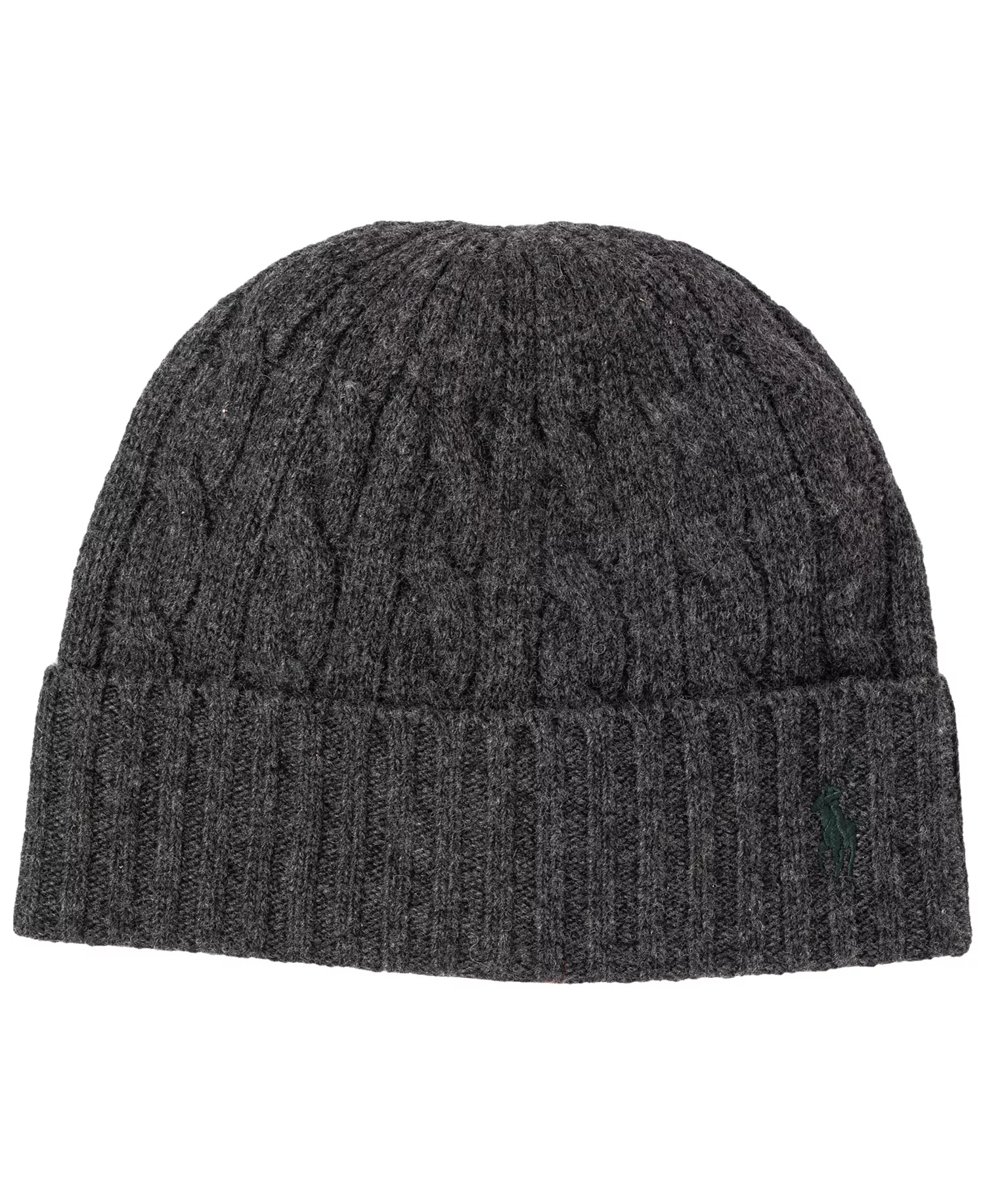 Men's Classic Cable-Knit Beanie - Gray - ONE SIZE
