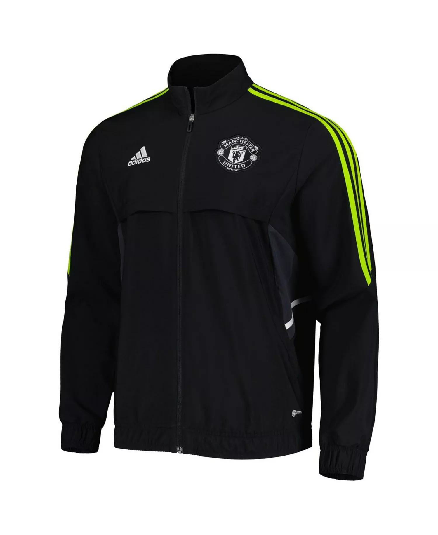 Men's Black Manchester United Presentation AEROREADY Full-Zip Jacket - Black - M