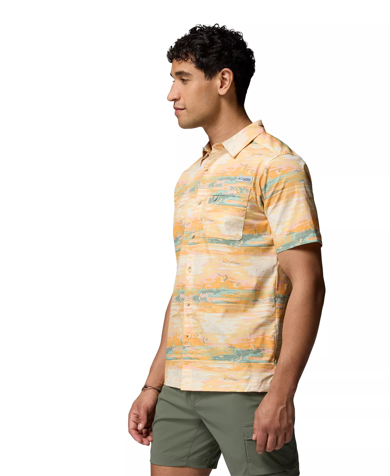 Men's Wild Cast Camp Shirt - Cocoa butter - L