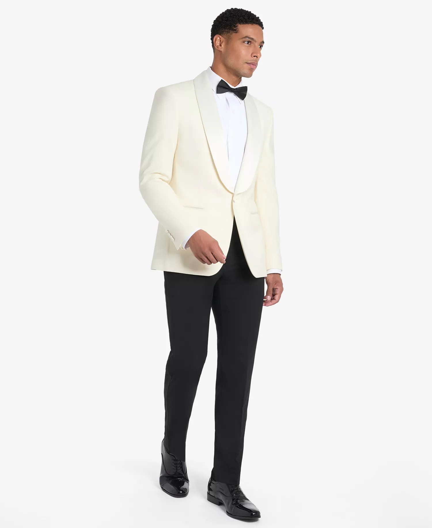 Men's Solid White Sport Coat - White - 36R