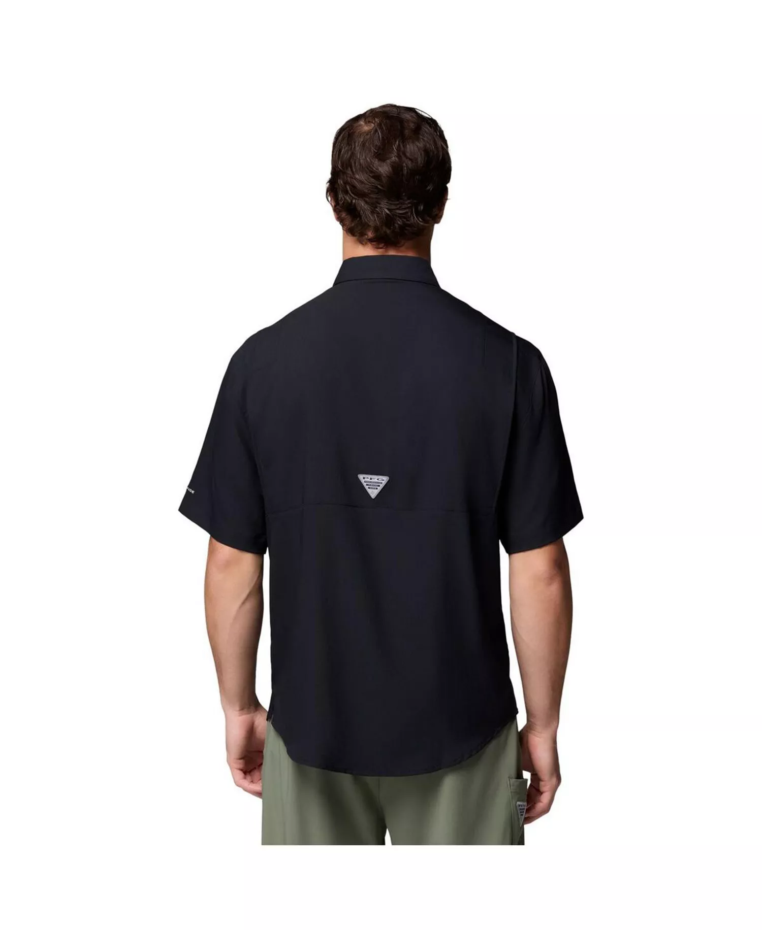 Men's Black Alabama Crimson Tide Tamiami Omni-Shade Button-Down Shirt - Black - L