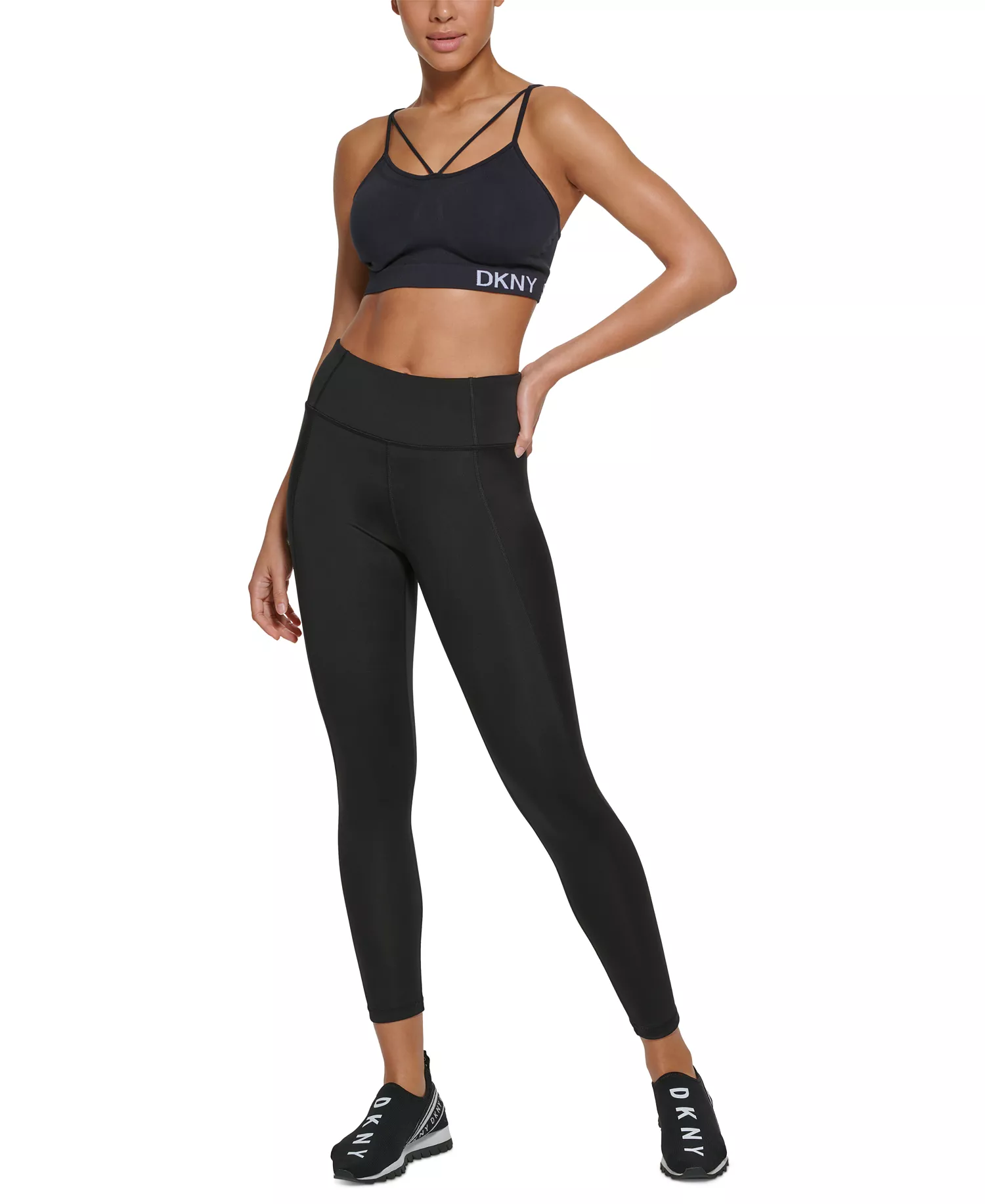 Women's Ultra Compression High-Waist 7/8 Leggings - Black - XS