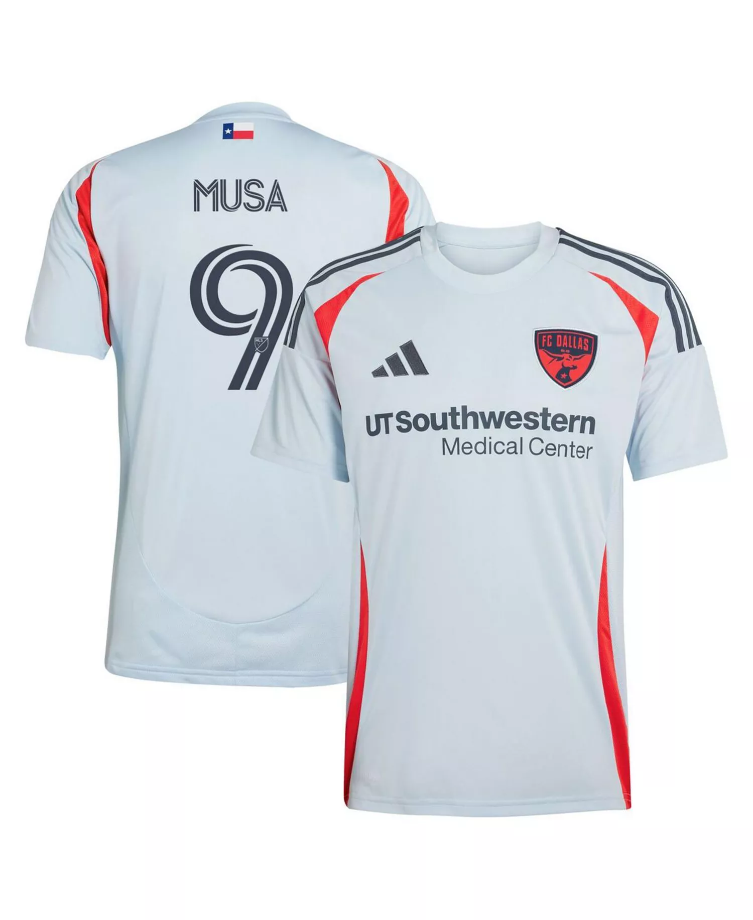 Men's Petar Musa Light Blue FC Dallas 2025 The Inferno Kit Replica Player Jersey - Light Blue - 2XL