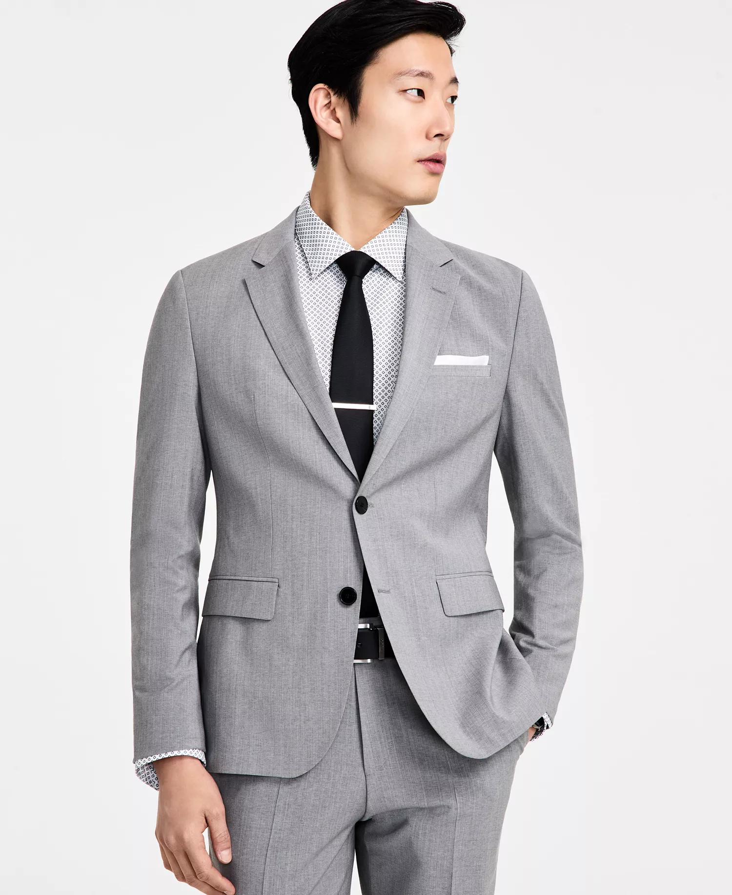 Men's Modern-Fit Wool-Blend Suit Separate- CLOSE OUT! - Grey - 36R