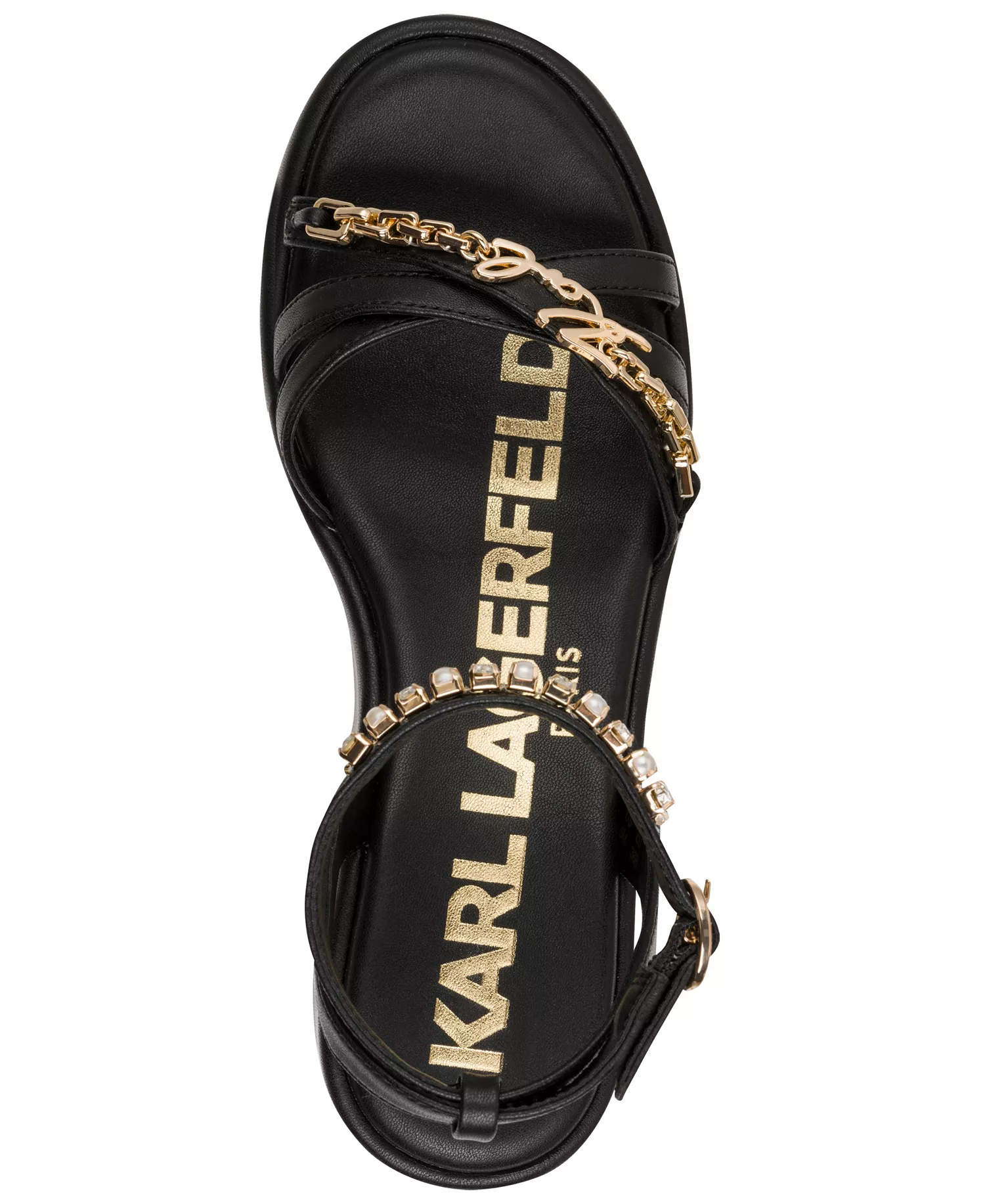 Women's Clemons Ankle Strap Wedge Sandals - Black - 10M