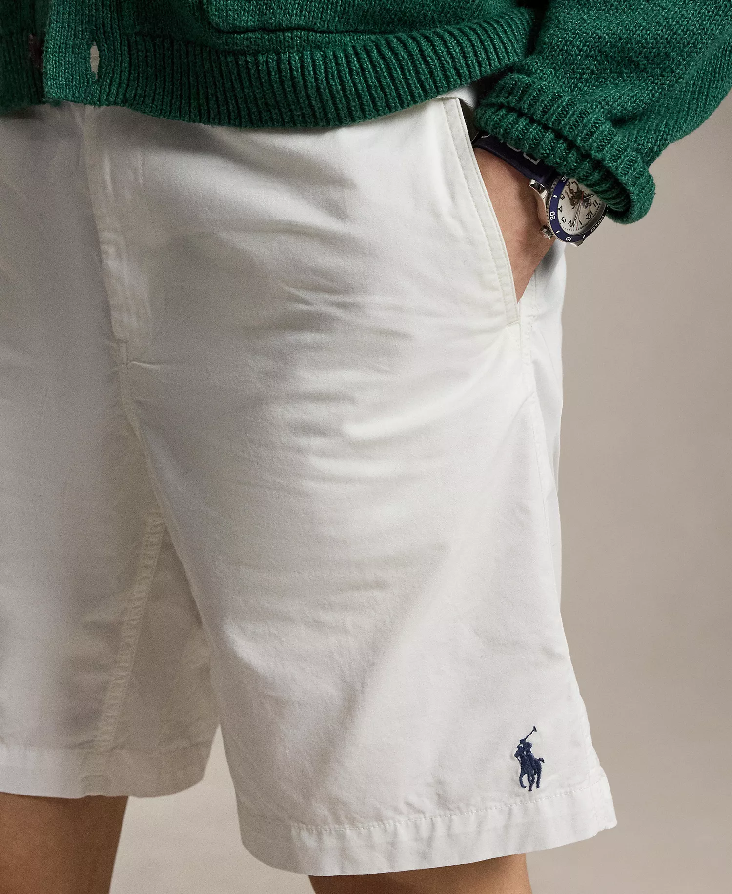 Men's Twill Woven Shorts - Ceramic White - 2XL