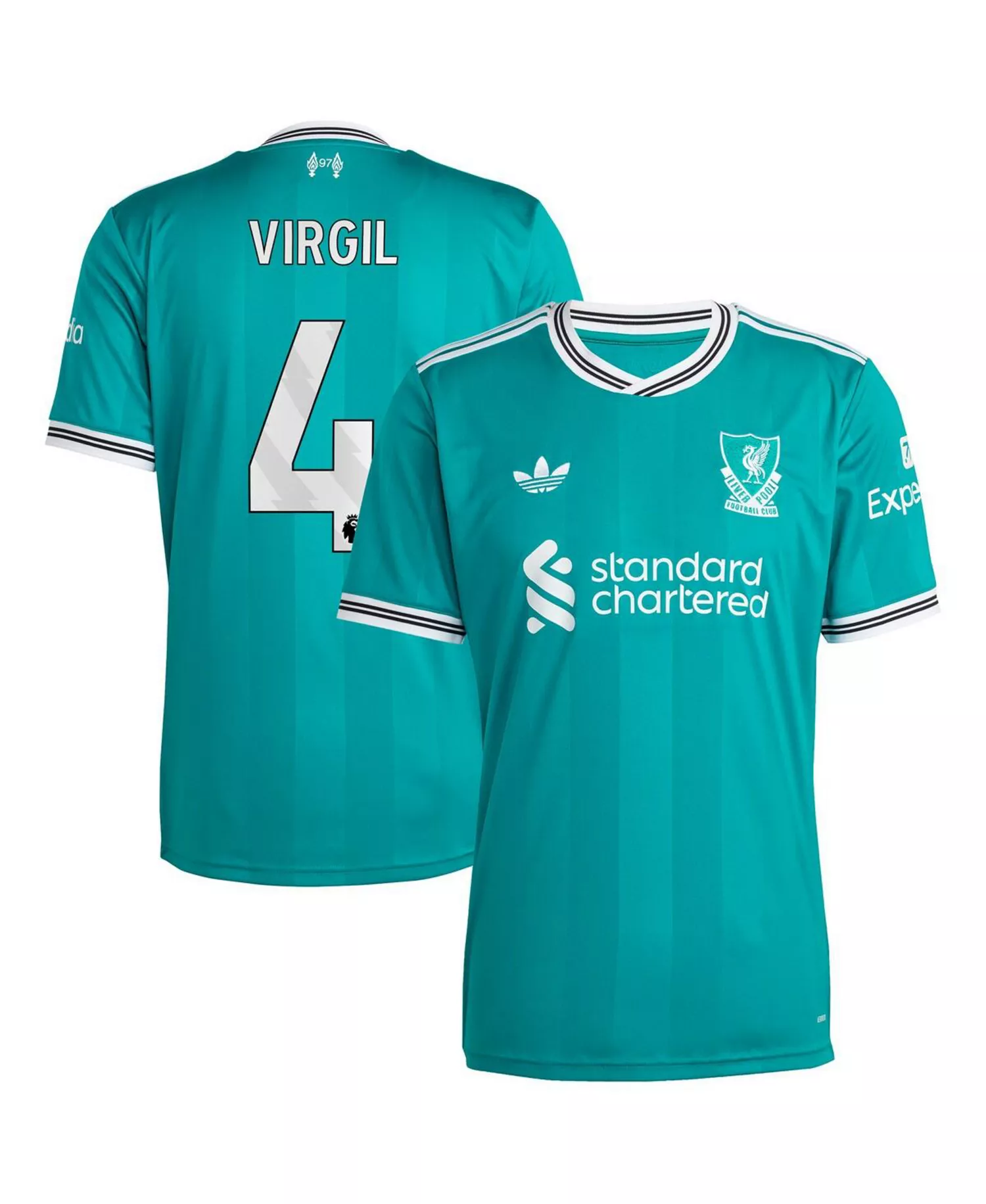 Men's Virgil van Dijk Green Liverpool 2025/26 Third Replica Player Jersey - Green - L
